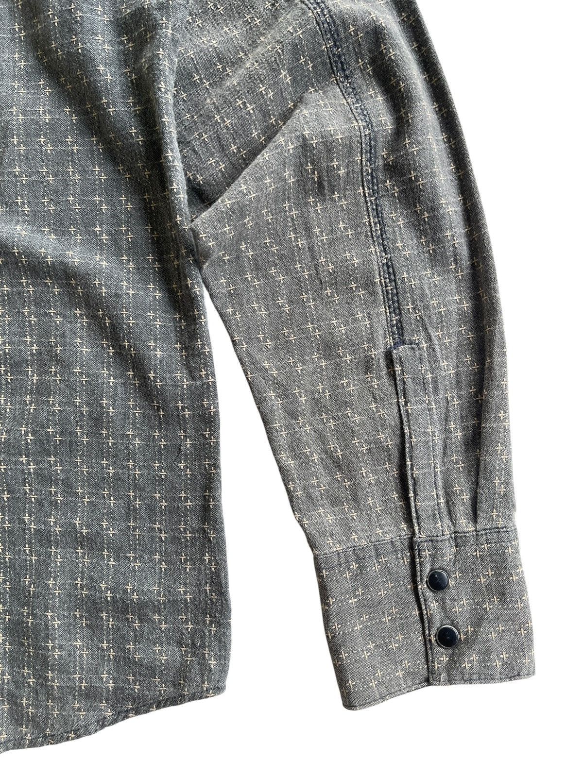 Japanese Brand Sraive Sashiko Style Western Shirt Size US L / EU 52-54 / 3 - 7 Thumbnail