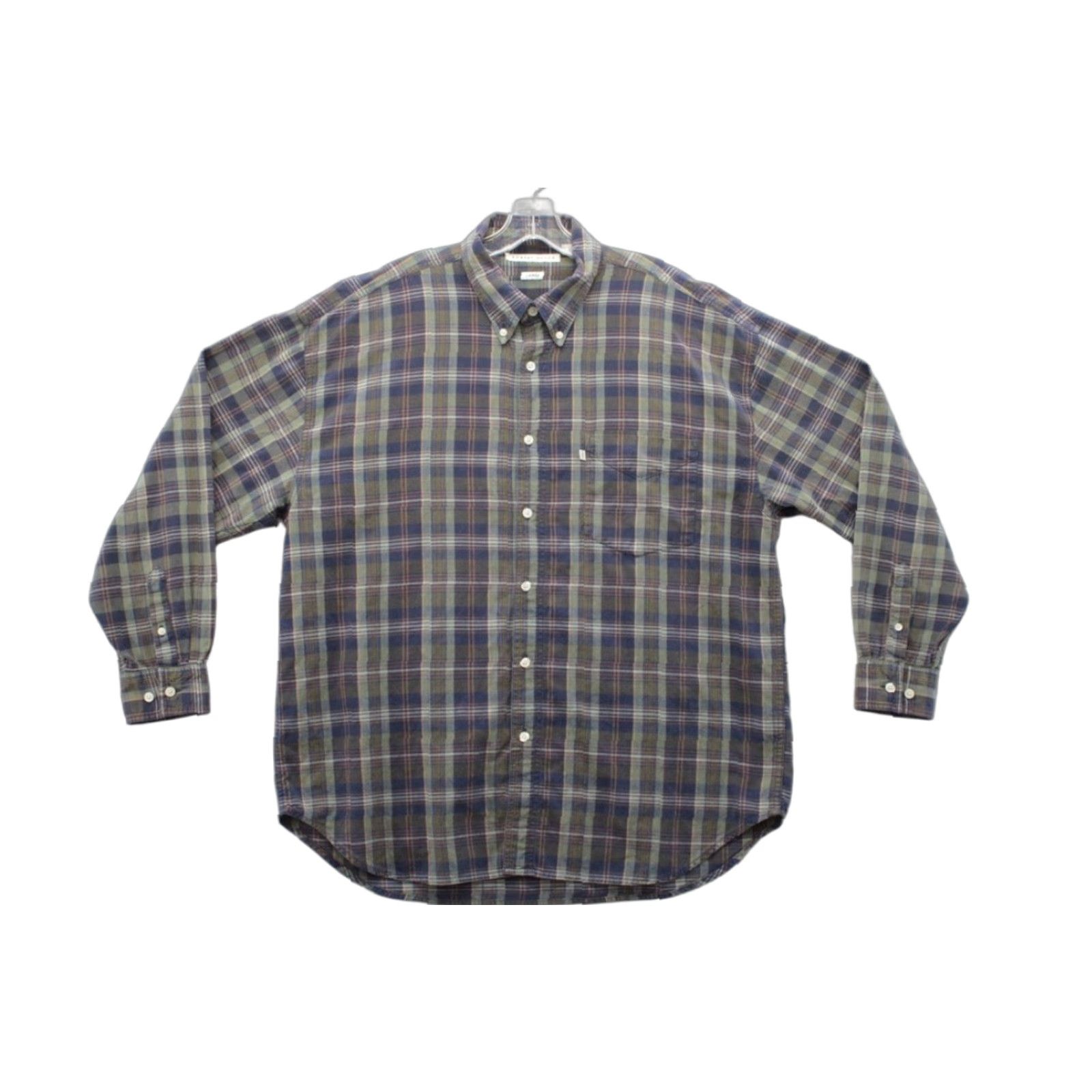 Vintage Robert Stock Shirt Mens Large Long Sleeve Button-Down Green Plaid Preppy City Classic Retro Modern Shirt Size US L / EU 52-54 / 3 - 1 Thumbnail
