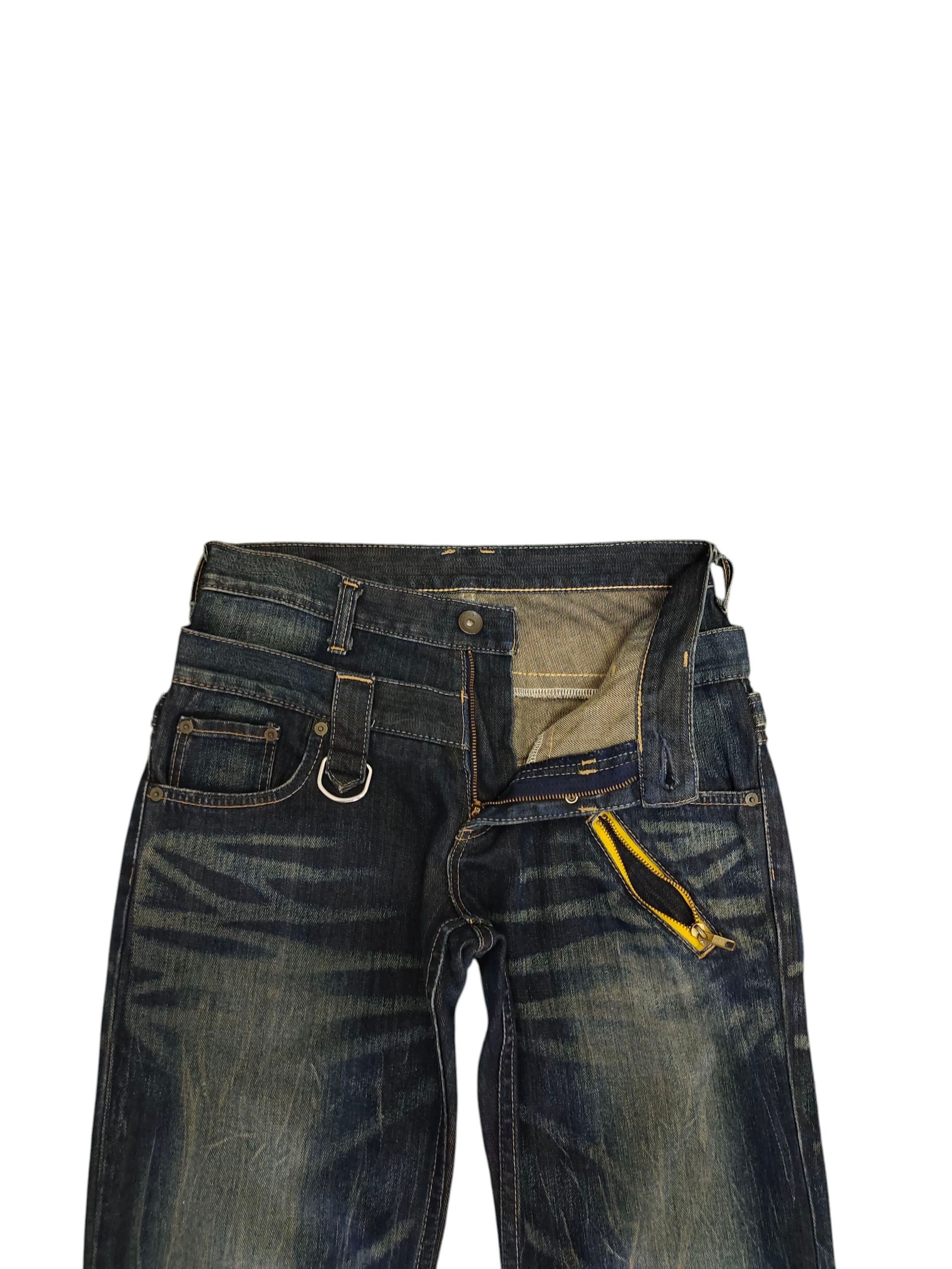 Undercover Vintage Wrangler Double Waist Jeans - Clawmark Whisker Denim Size US 30 / EU 46 - 7 Thumbnail