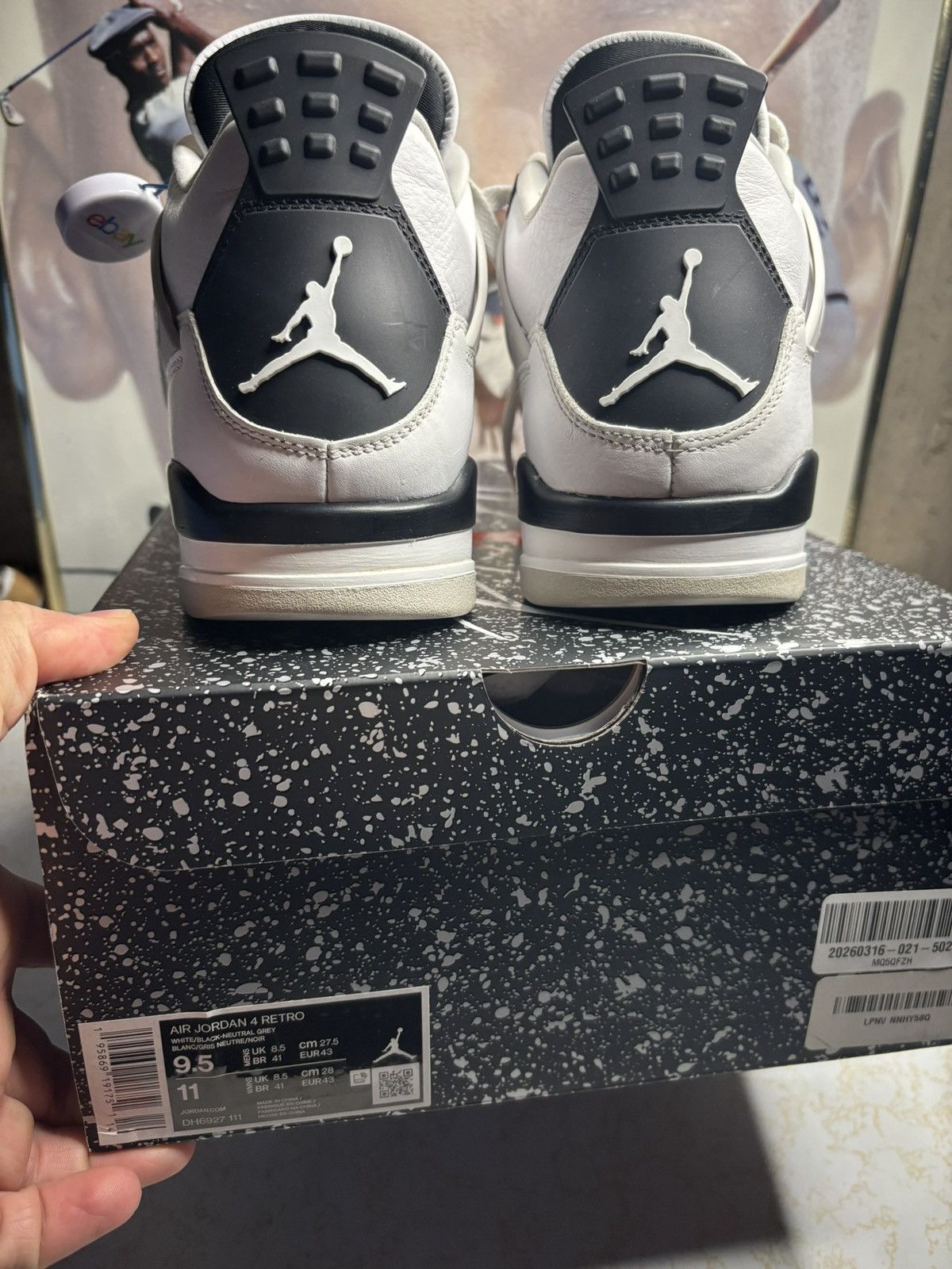 Jordan Brand Jordan Retro 4 “military black” Size US 9.5 / EU 42-43 - 7 Thumbnail