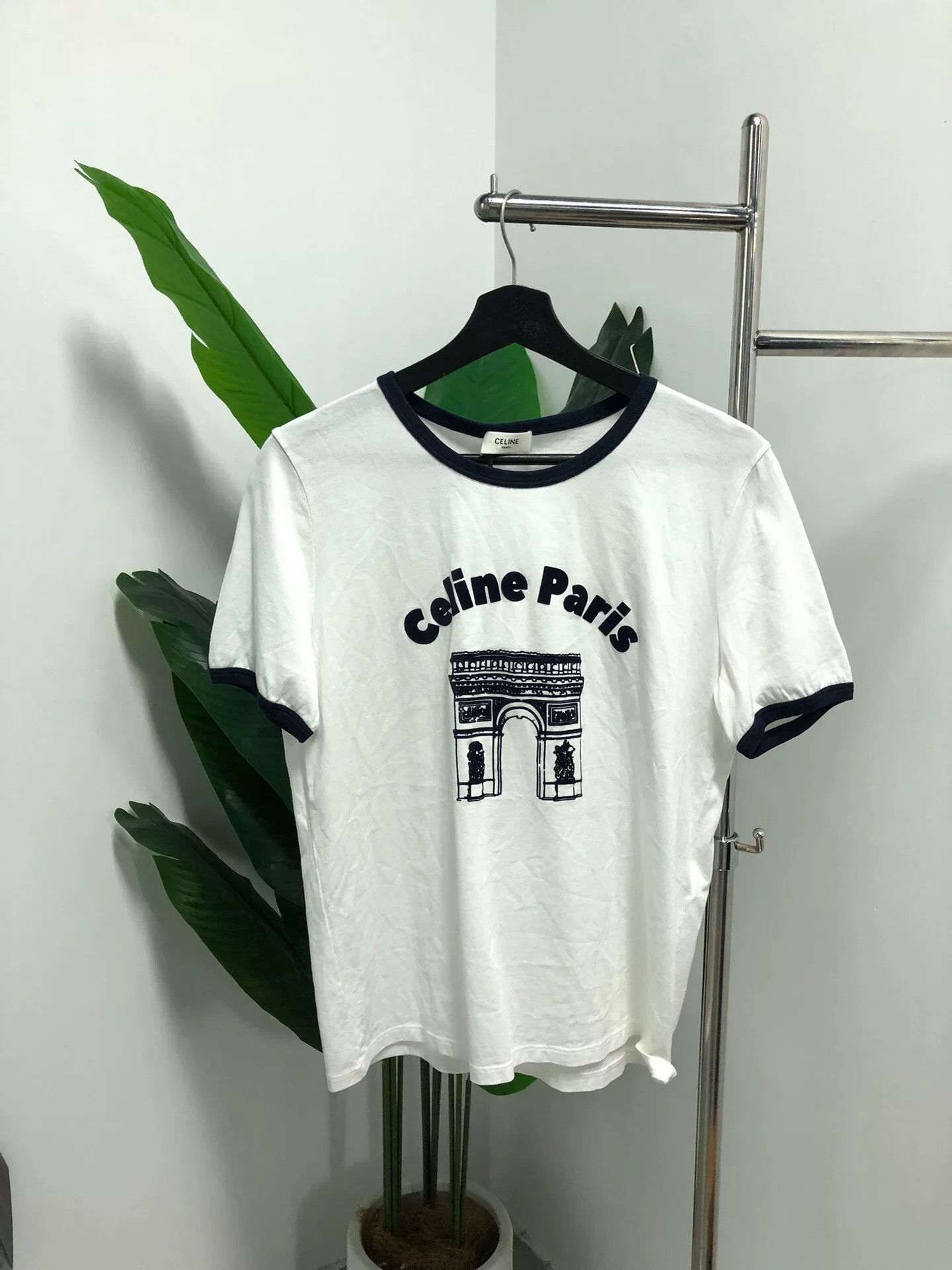 Celine celine ss24 logo short sleeve t-shirt Size L / US 10 / IT 46 - 1 Thumbnail