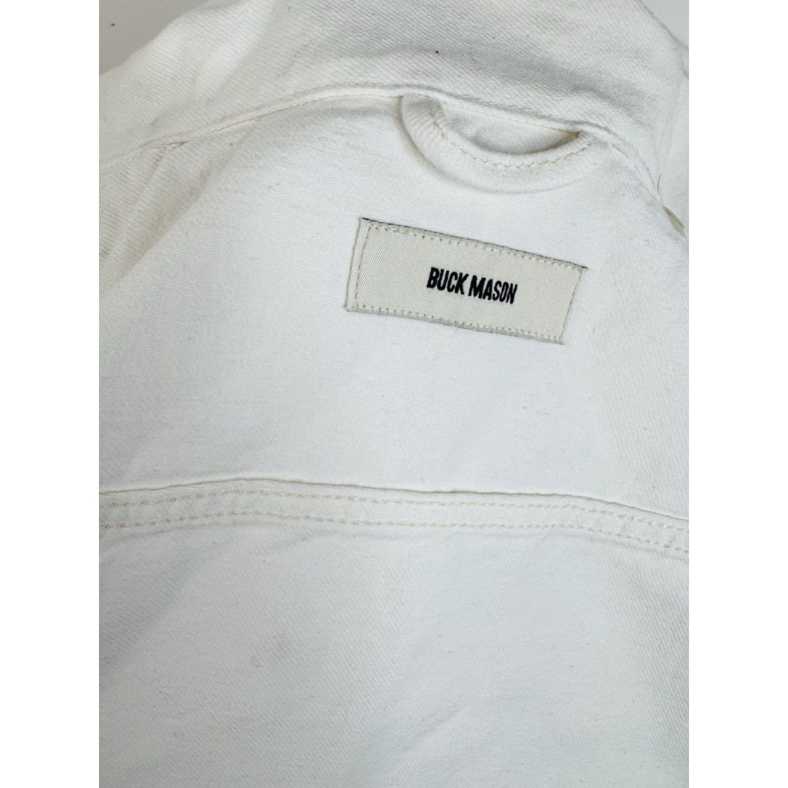 Buck Mason Buck Mason - Womens S Twill Mechanics Jacket - Crop, Natural Ridge / Ivory, 23" Measurements, New with Tag Size S / US 4 / IT 40 - 5 Thumbnail