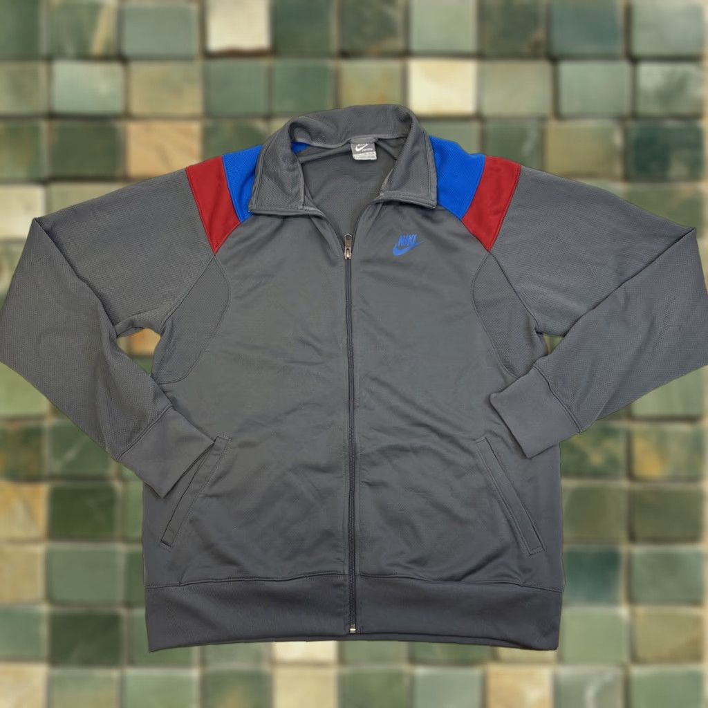 Nike VINTAGE Nike Track Jacket Full Zip Men XL Gray Tag - Mens Activewear Gray Size US XL / EU 56 / 4 - 1 Thumbnail