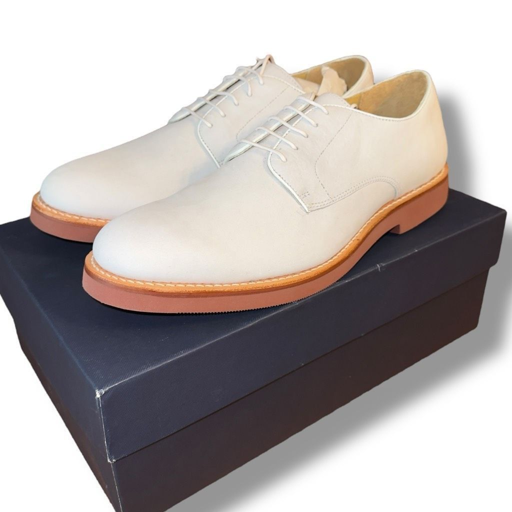 Brooks Brothers New Brooks Brothers Nubuck Derbies in Ivory Suede Men’s Sz 11.5 Size US 11.5 / EU 44-45 - 4 Thumbnail