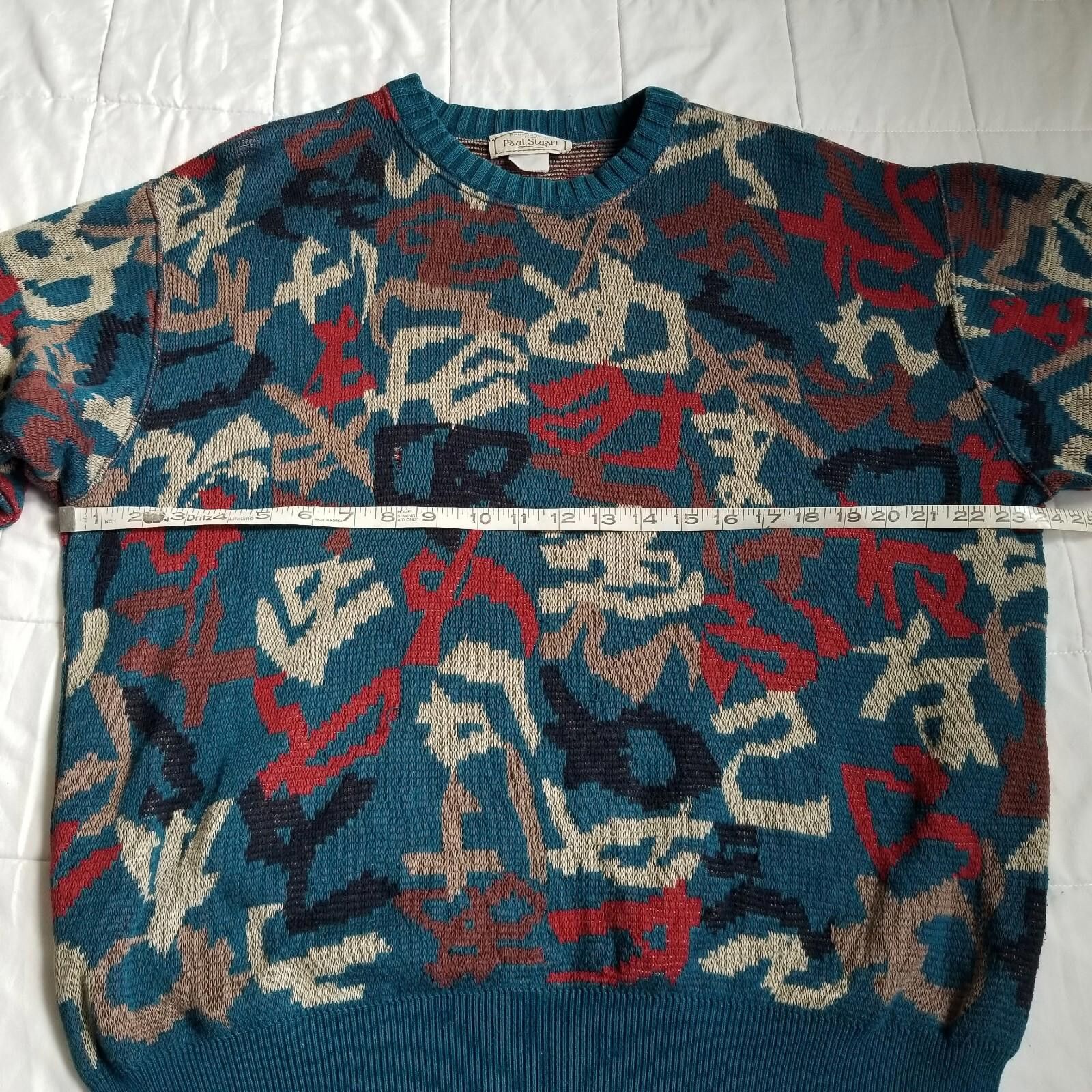 Paul Stuart Paul Stuart Pattern Sweater Large - Pre Owned - Retro Size US L / EU 52-54 / 3 - 6 Thumbnail