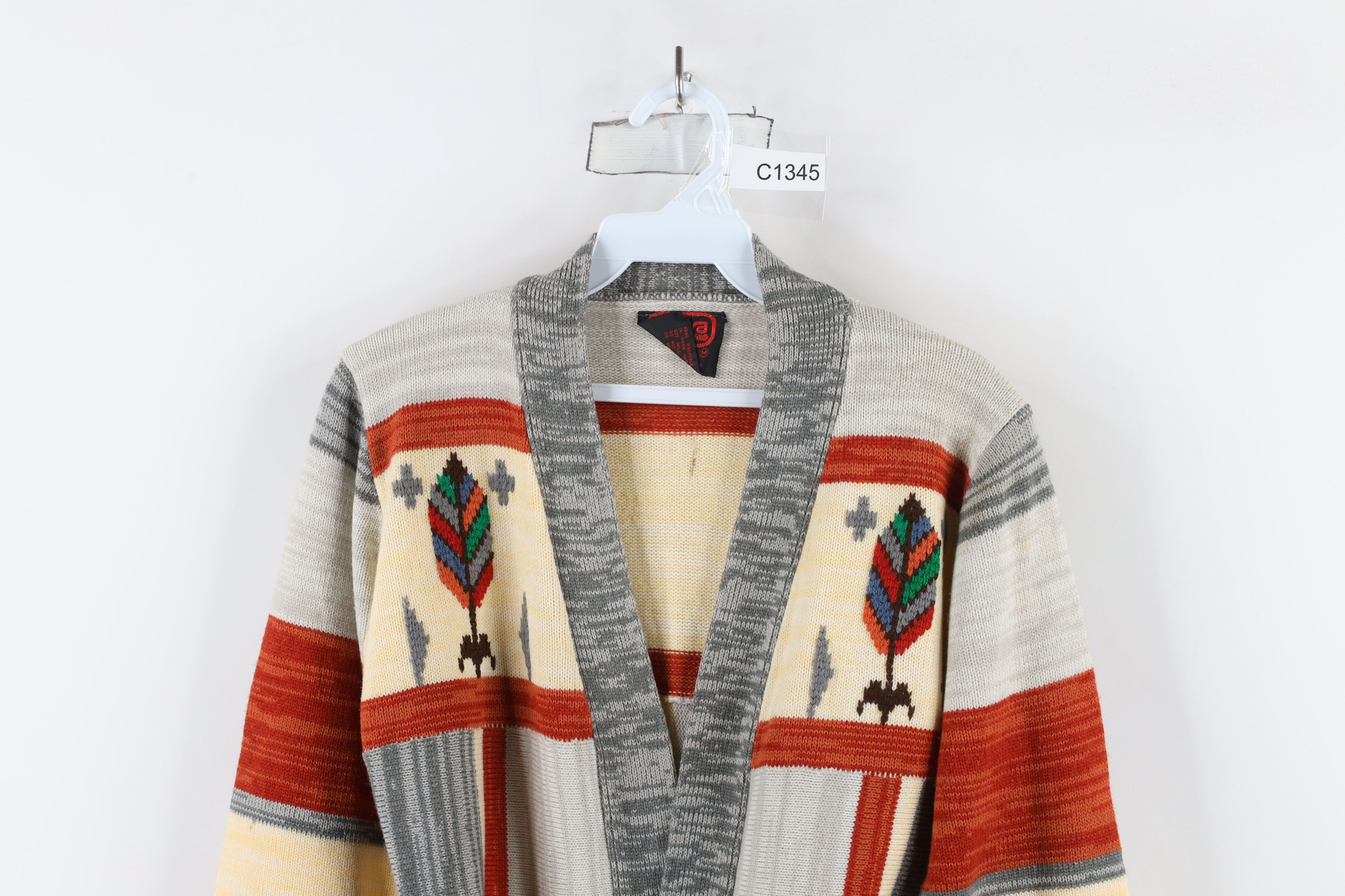 Vintage Vintage 70s Mid Century Modern MCM Knit Cardigan Sweater Size M / US 6-8 / IT 42-44 - 2 Thumbnail