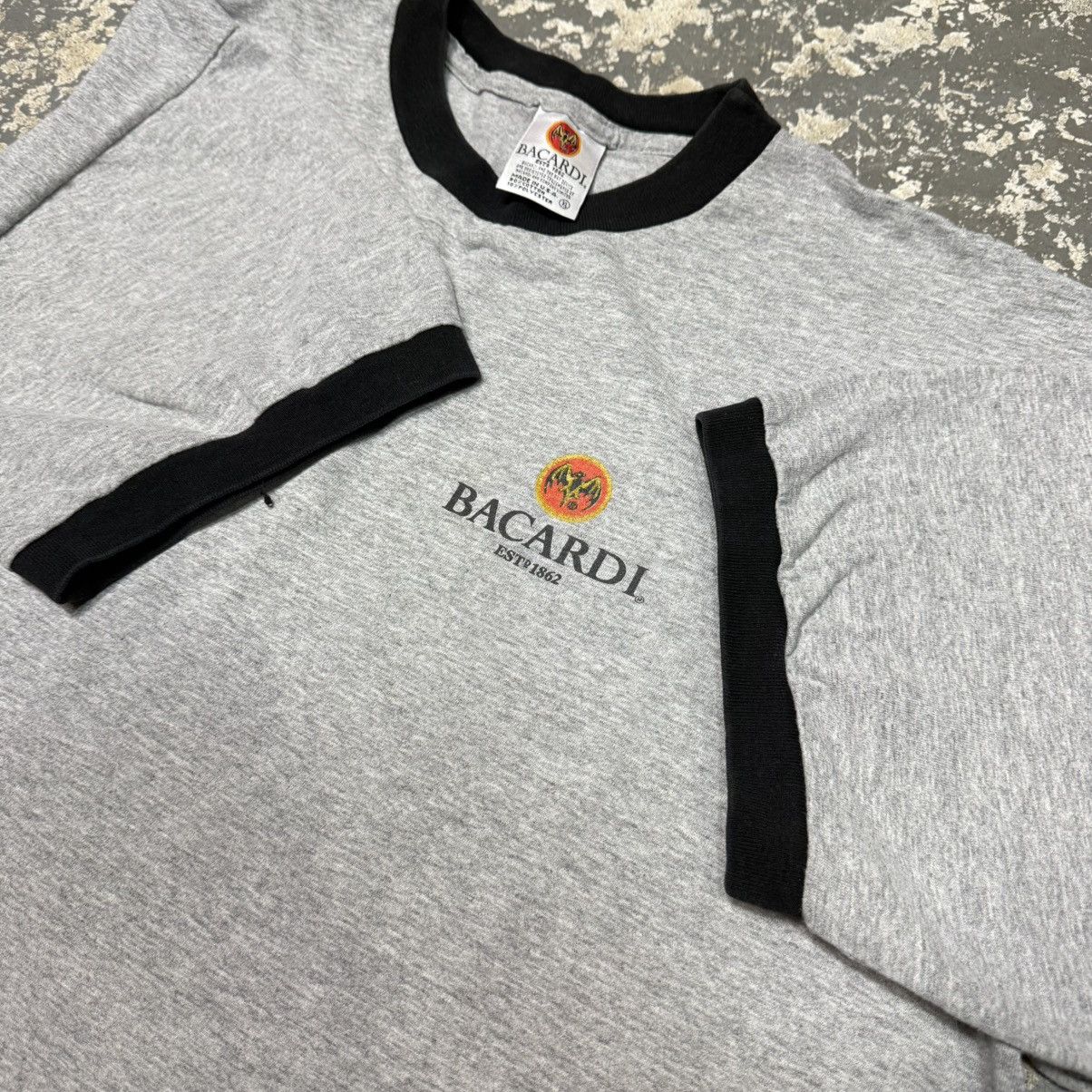 Vintage Vintage Bacardi Bat Grey Beer Alcohol Tshirt 90s Size US XL / EU 56 / 4 - 3 Thumbnail