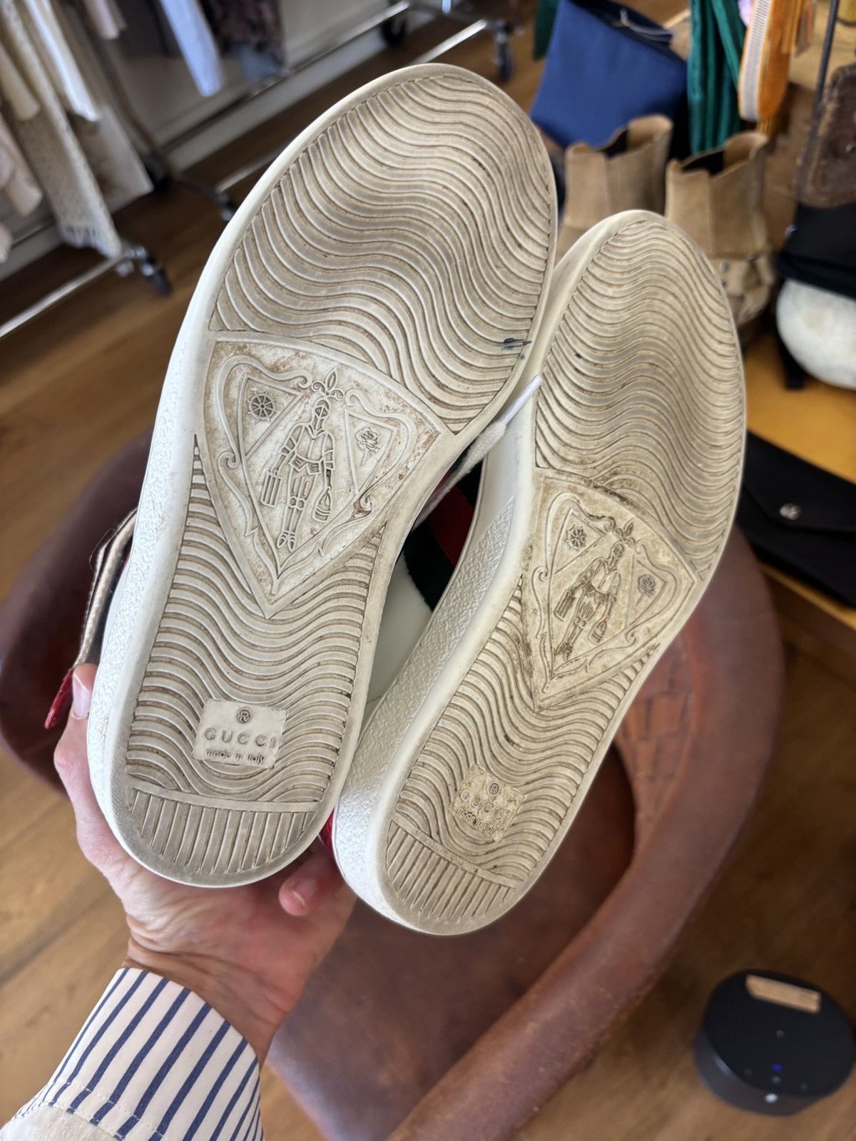 Gucci Gucci ace strap high top sneaker Size US 6 / IT 36 - 10 Thumbnail
