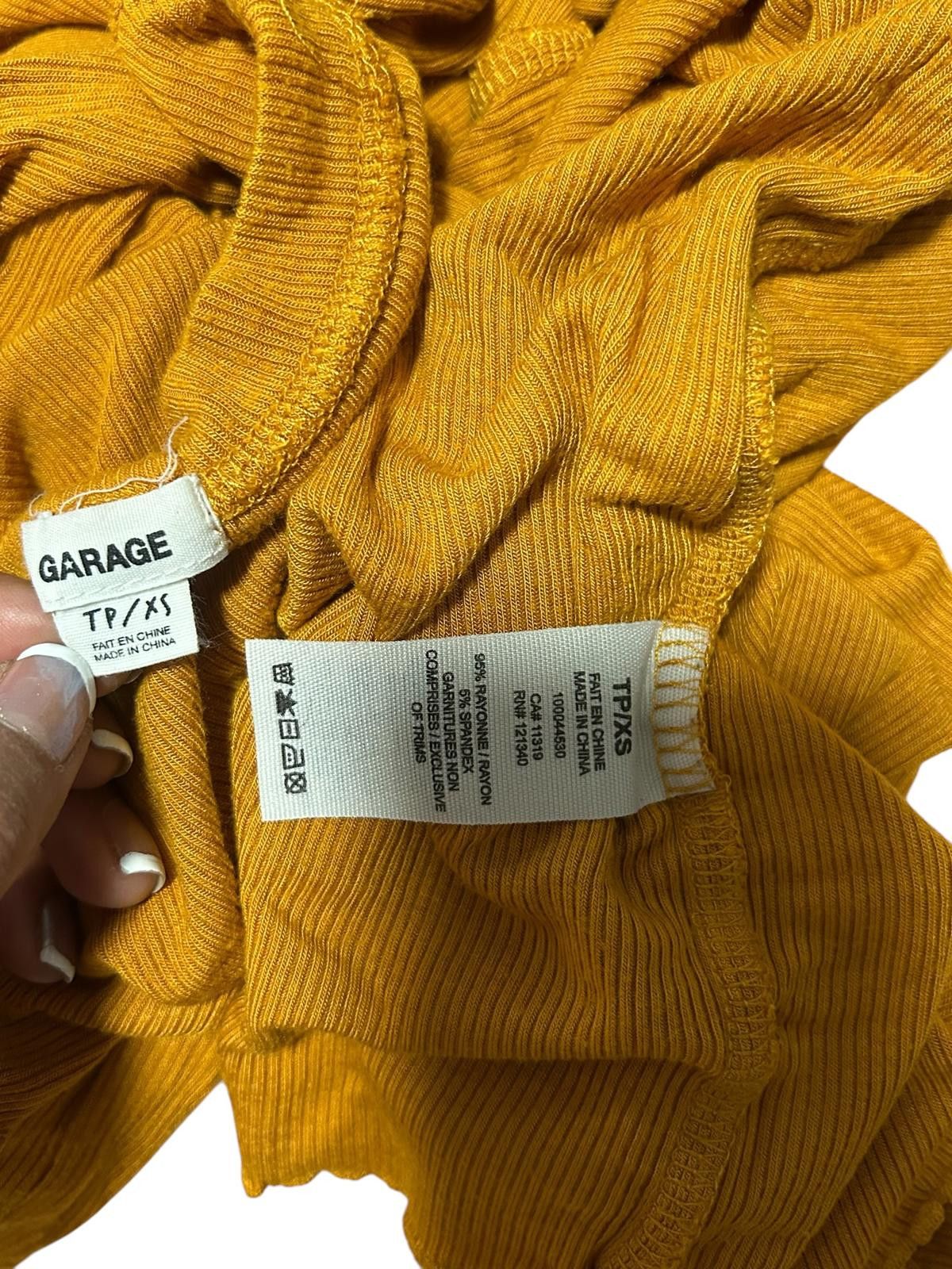 Garbage TV Chic Mustard Long Sleeve Top Size S / US 4 / IT 40 - 5 Thumbnail