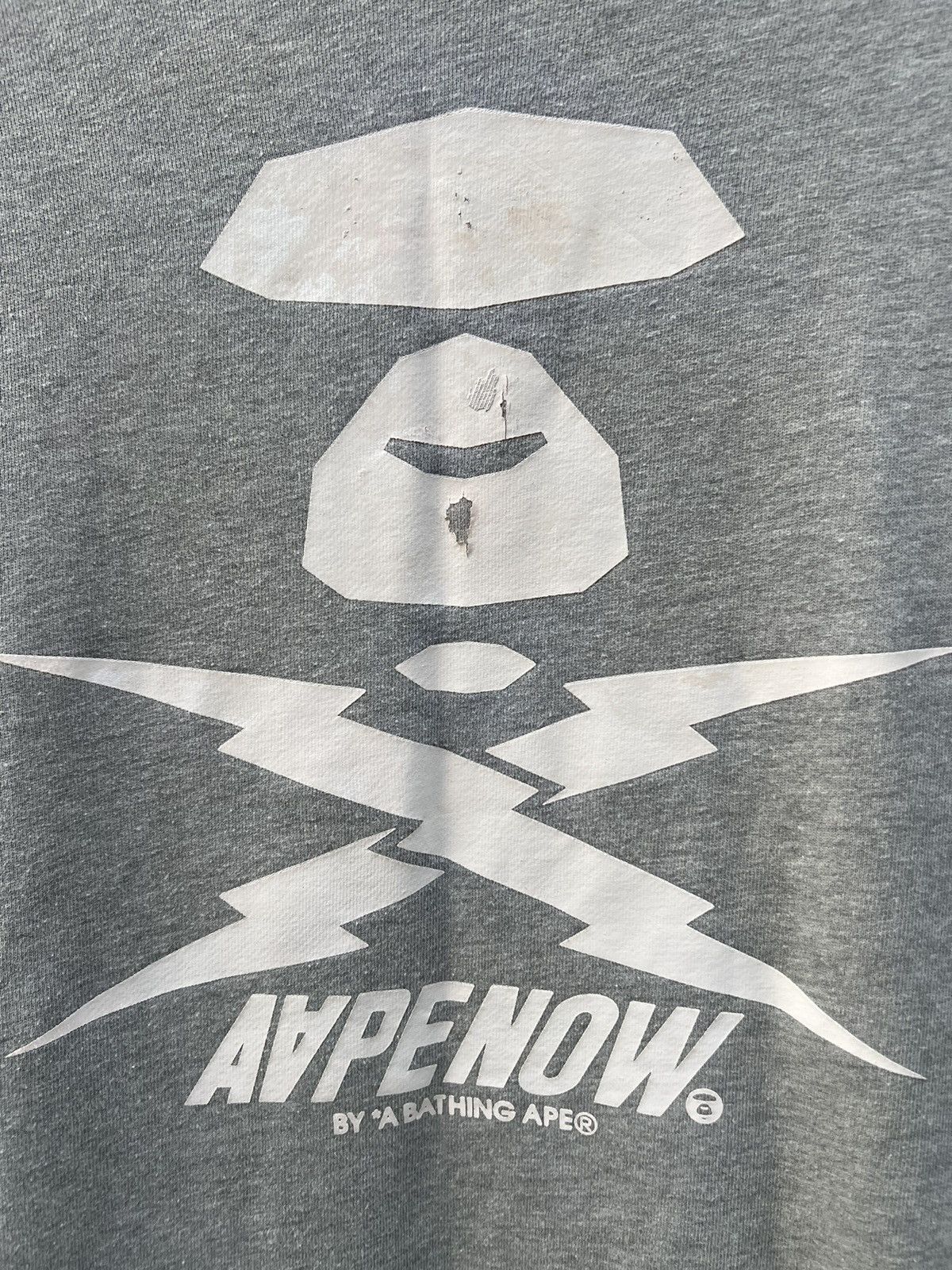 Aape × Vintage AAPE NOW BY BATHING APE RETRO Y2K CREWNECK BIG LOGO LAMPAS Size US XL / EU 56 / 4 - 3 Thumbnail