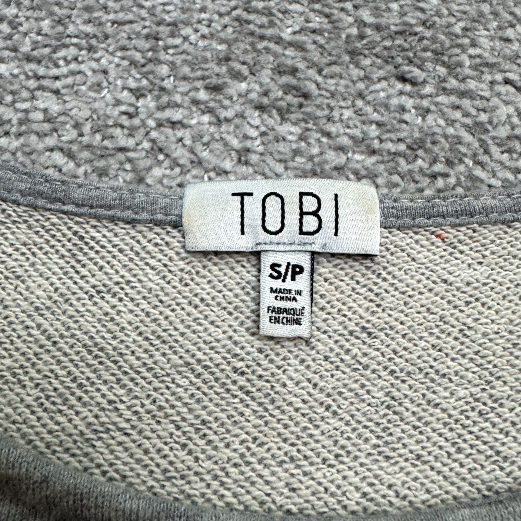 Vintage Tobi Sweater Dress Womens Small Petite Gray Crew Casual Size S / US 4 / IT 40 - 4 Thumbnail