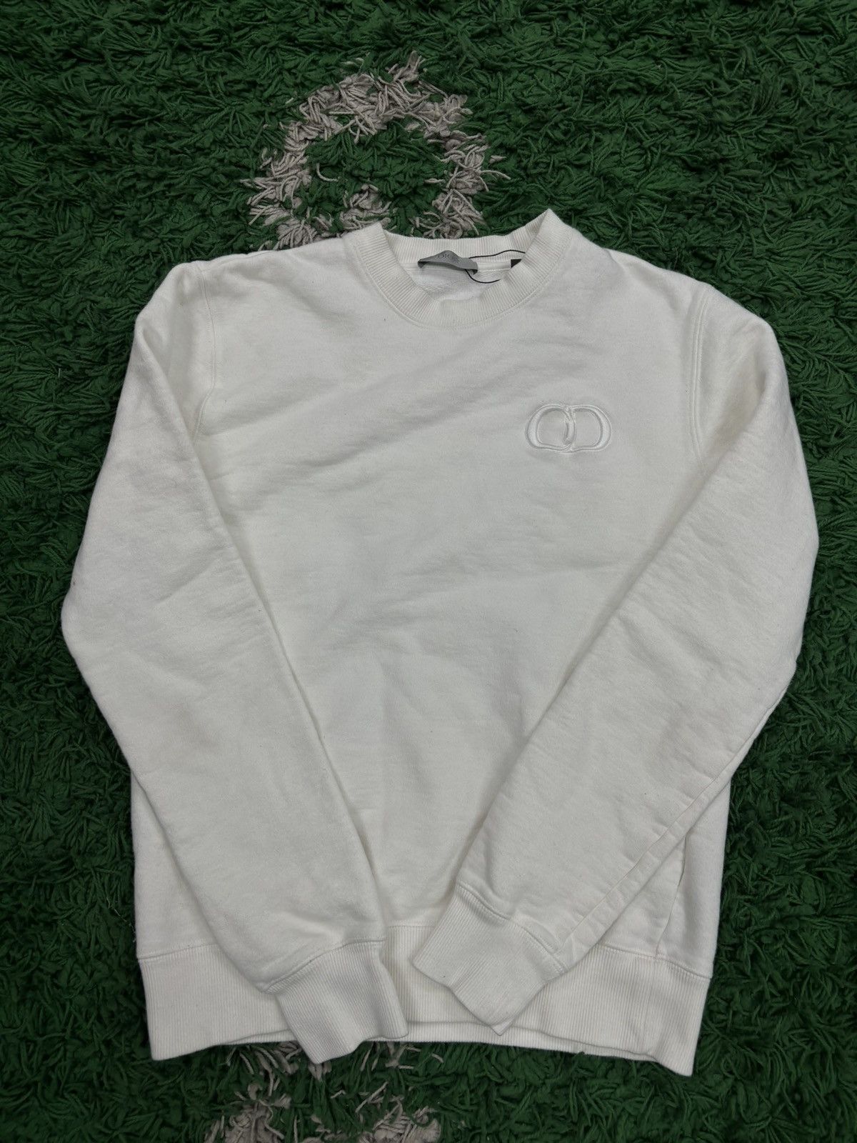 Dior CD white crewneck XXS