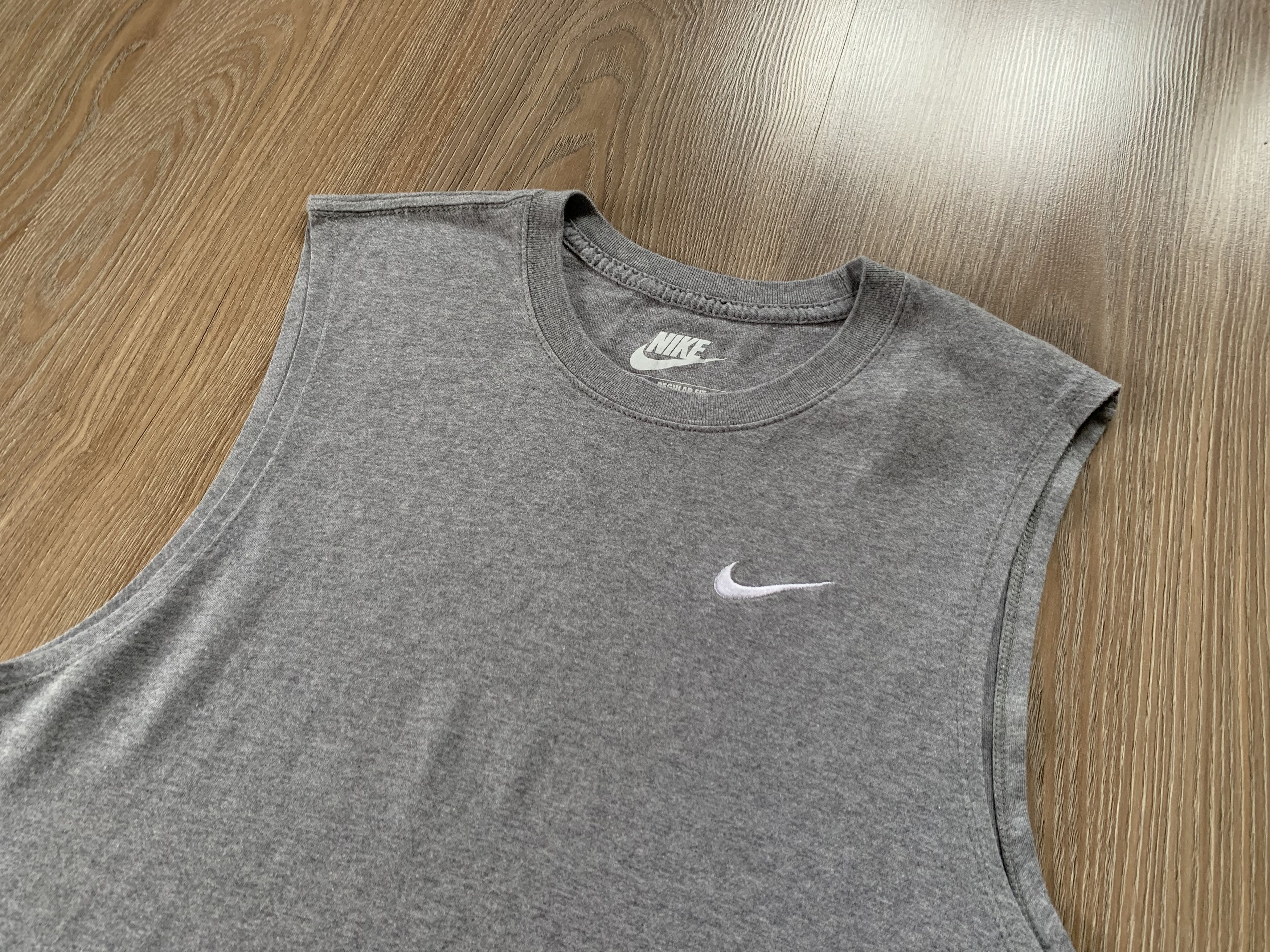 Nike Nike Grey Cotton Sleeveless Size US M / EU 48-50 / 2 - 4 Thumbnail