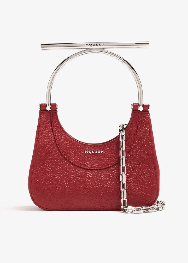 Alexander McQueen o1w1db10925 Size: OS/Mini T-Bar Bag in Red Size ONE SIZE - 1 Thumbnail