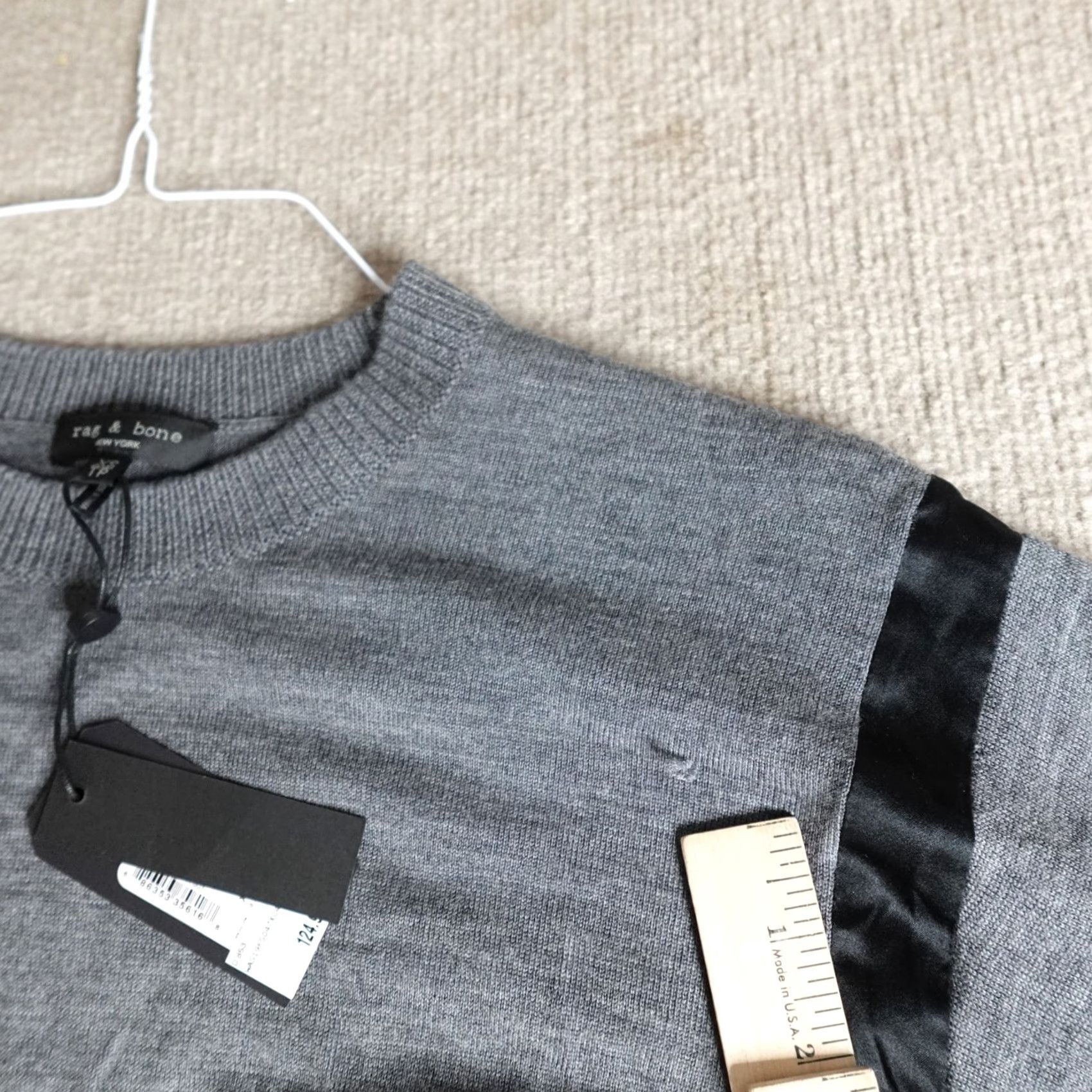 Rag & Bone Rag & Bone Sweater XS Grey Merino Wool Silk Sadie NEW Read Womens Knit Pullover Midi Dress VINTAGE (keep?) Size XS / US 0-2 / IT 36-38 - 7 Thumbnail