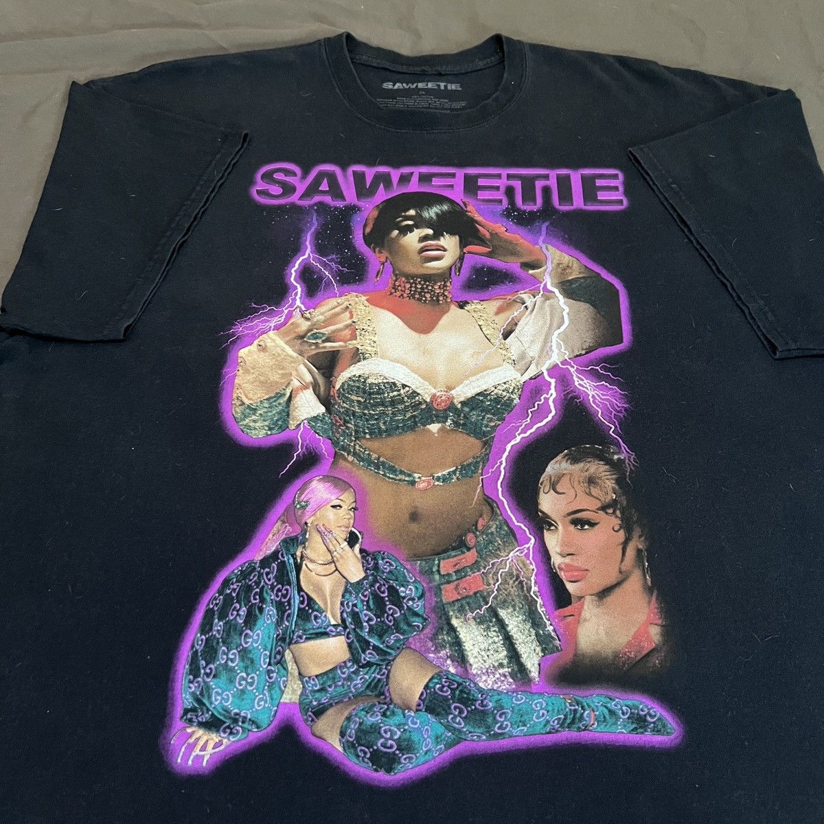 Band Tees × Rap Tees Saweetie Promo Tee 2XL Hiphop Oversized Size US XXL / EU 58 / 5 - 1 Thumbnail