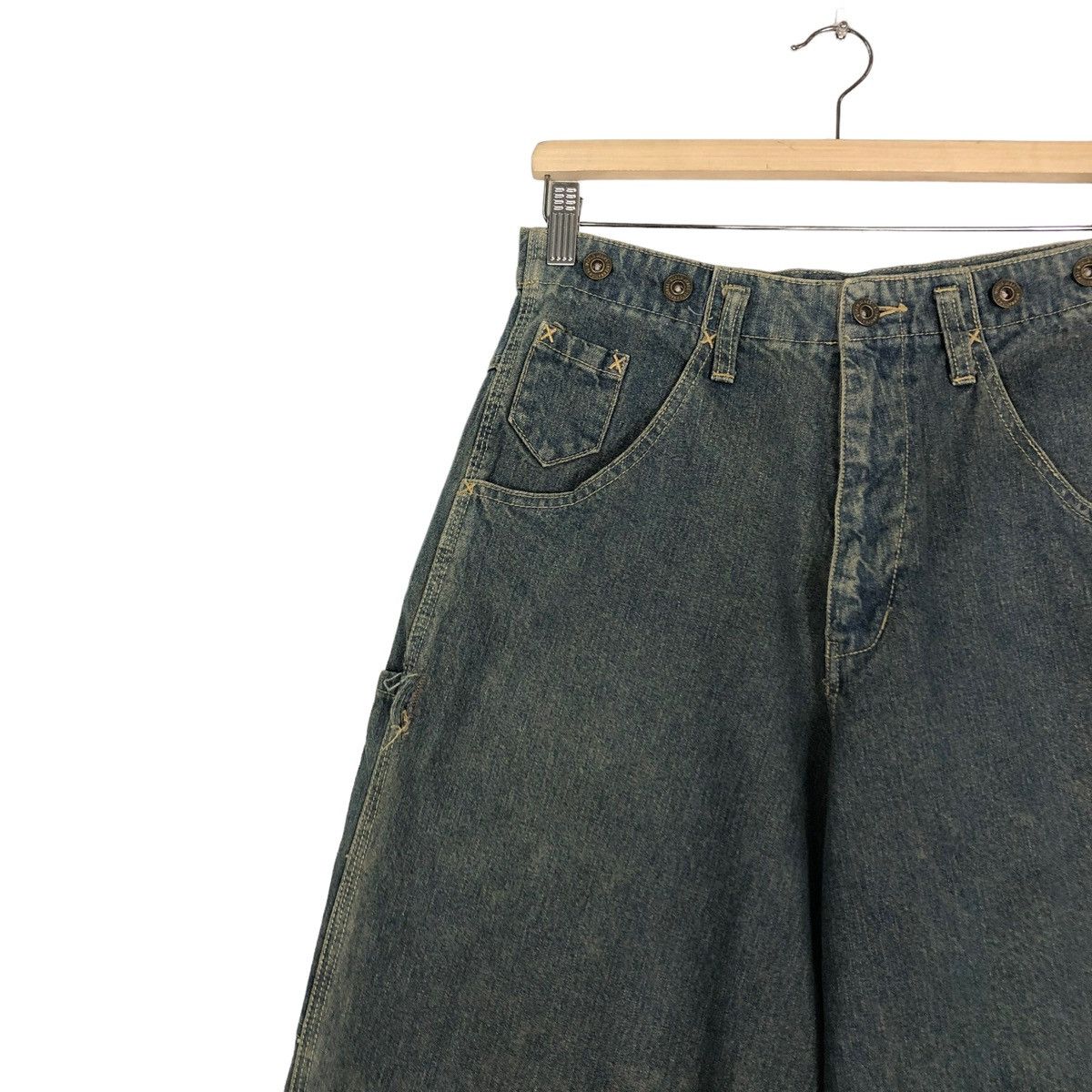 Issey Miyake 🔥VINTAGE DENIM JEANS LOOSE CUT JAPAN MADE Size US 30 / EU 46 - 7 Thumbnail
