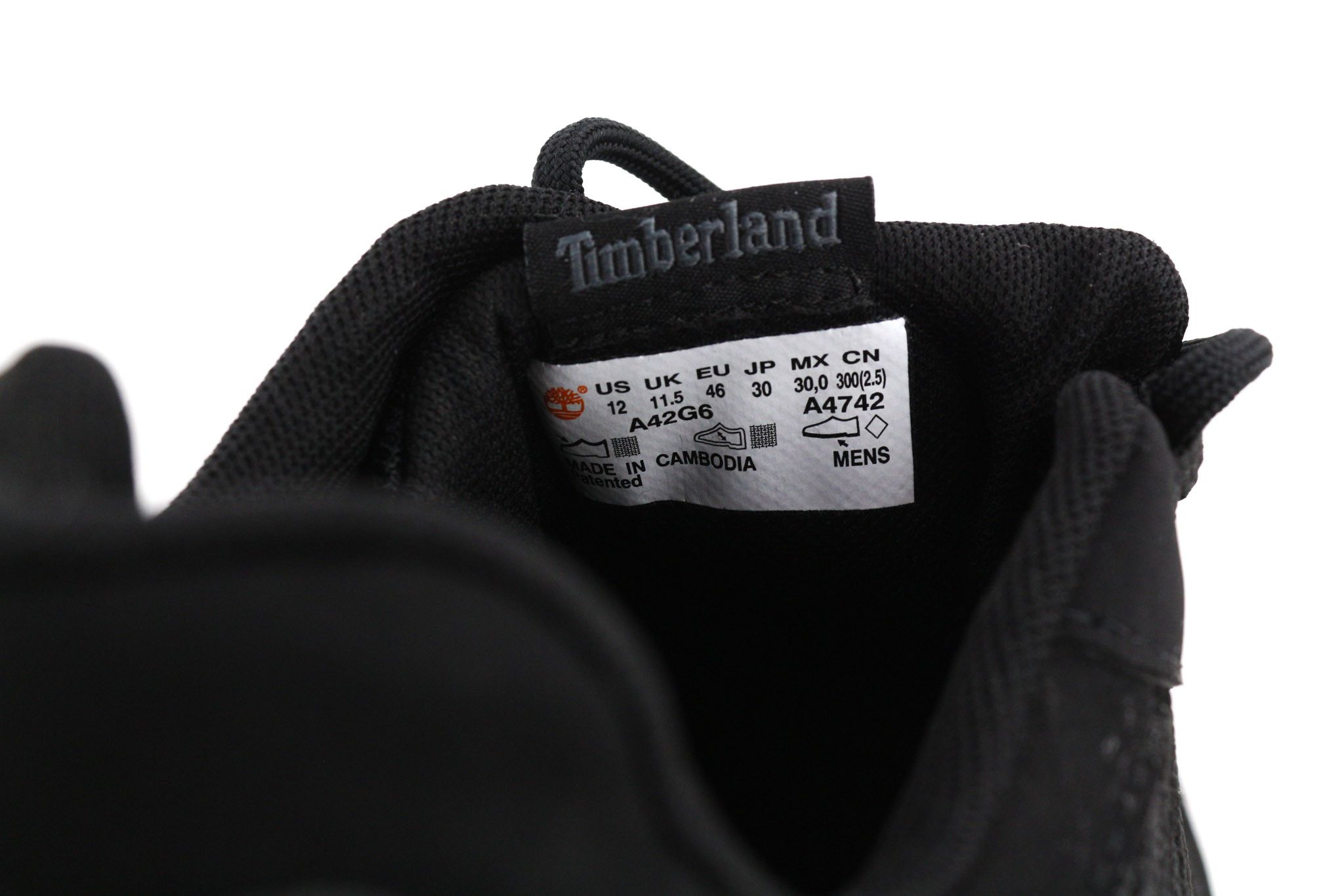 Timberland A42G6-A4742 EU45/46 Black Textile Sneakers 81142 Size US 12.5 / EU 45-46 - 11 Thumbnail