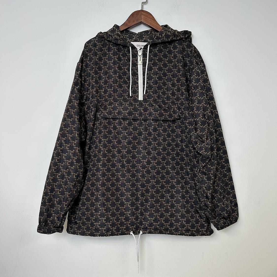Celine Celine Triomphe Monogram Hooded Jacket 34 Size XS / US 0-2 / IT 36-38 - 1 Thumbnail