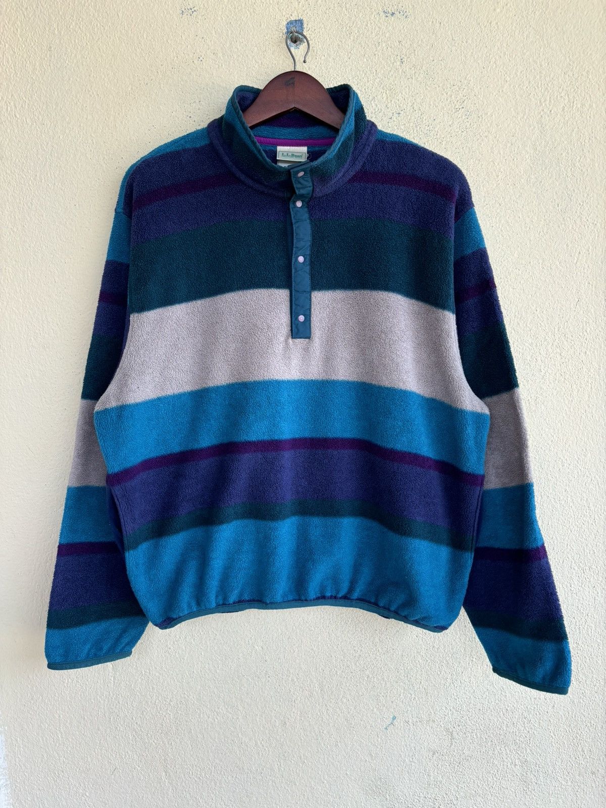 L.L. Bean × Vintage Vintage LL Bean Multicolour Half Button Ups Fleece Size US S / EU 44-46 / 1 - 1 Thumbnail