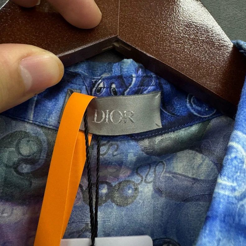 Dior Dior Size38 Casual jacquart short-sleeved shirt Size US XXS / EU 40 - 3 Thumbnail