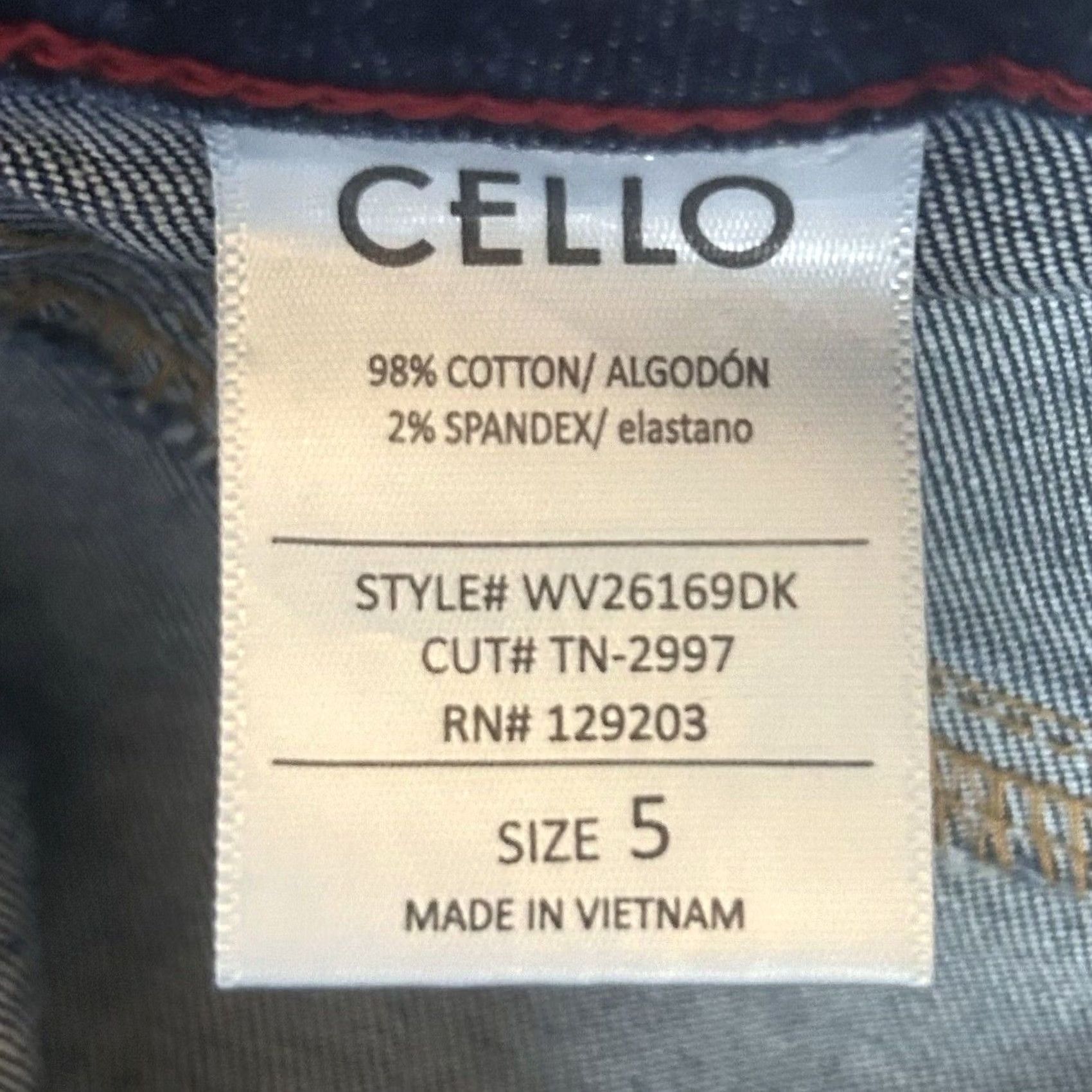 Vintage Cello Jeans Distressed Skinny Blue Denim High Rise 5 Regular Women NWT Jeans Shirt? Size 27" / US 4 / IT 40 - 6 Thumbnail
