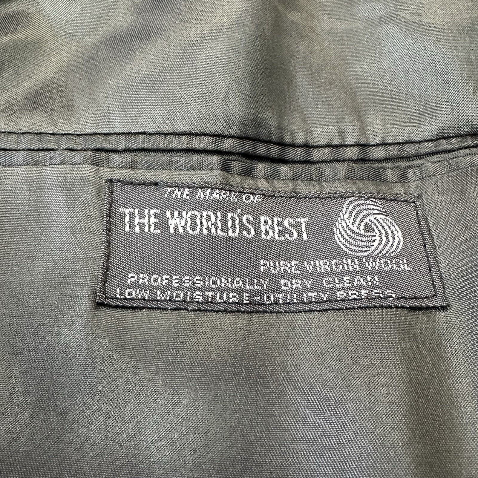 Christian Dior Monsieur VTG Christian Dior Monsieur 40R Blazer 100% Virgin Wool Size 40R - 6 Thumbnail