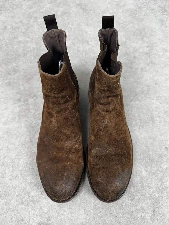 The Last Conspiracy The Last Conspiracy Brown Eroded Suede Chelsea Boots Size US 12 / EU 45 - 4 Thumbnail