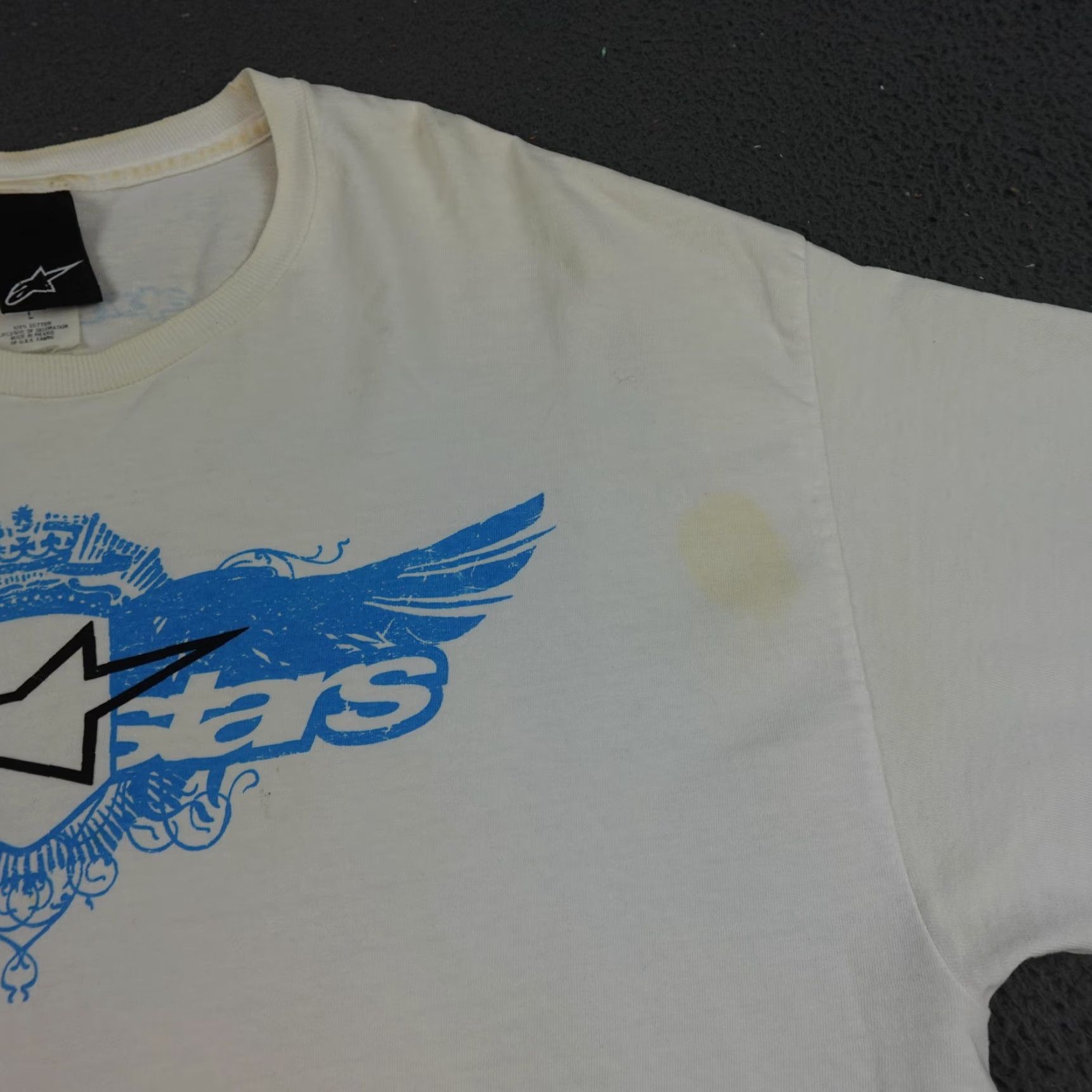 Alpinestars VINTAGE Alpinestars Shirt Mens Large White Logo Graphic Motorcycle Tee Racing Shirt Size US L / EU 52-54 / 3 - 4 Thumbnail