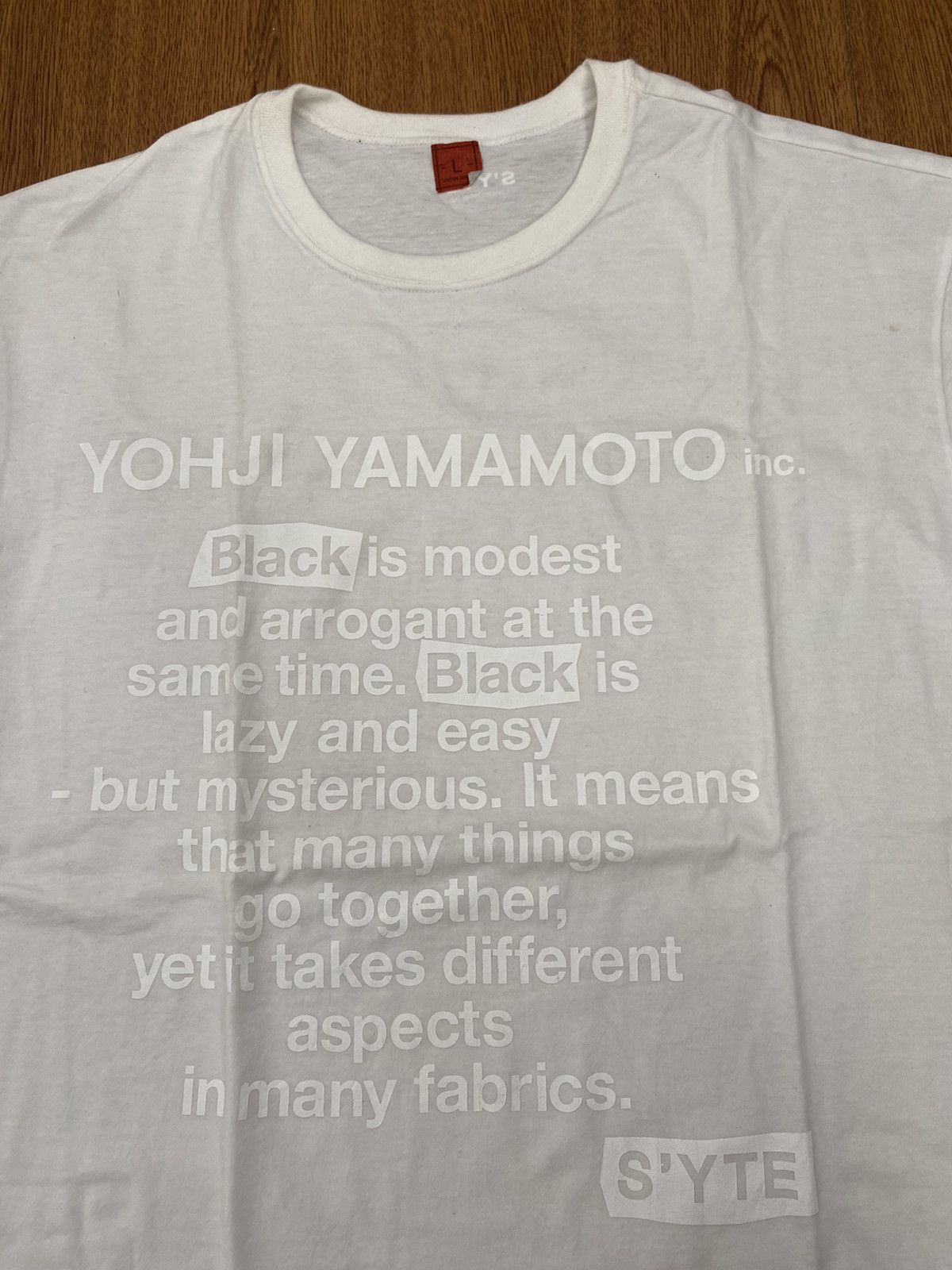Y's × Y's for Men × Yohji Yamamoto Yohji Yanamoto S'YTE t-shirt Size US L / EU 52-54 / 3 - 2 Thumbnail