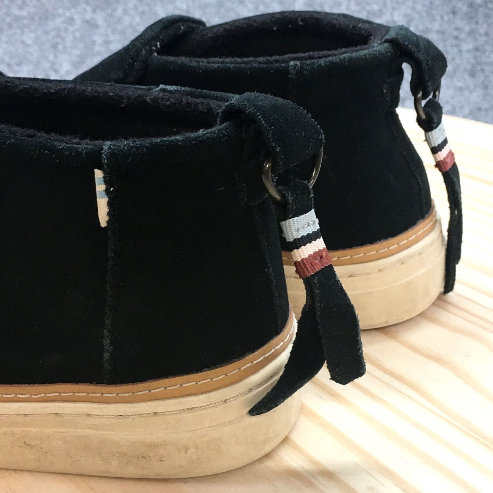 Toms TOMS Slip-On Womens Black Chukka Sneaker Paxton Water Resistant Casual Suede Size US 7 / IT 37 - 7 Thumbnail