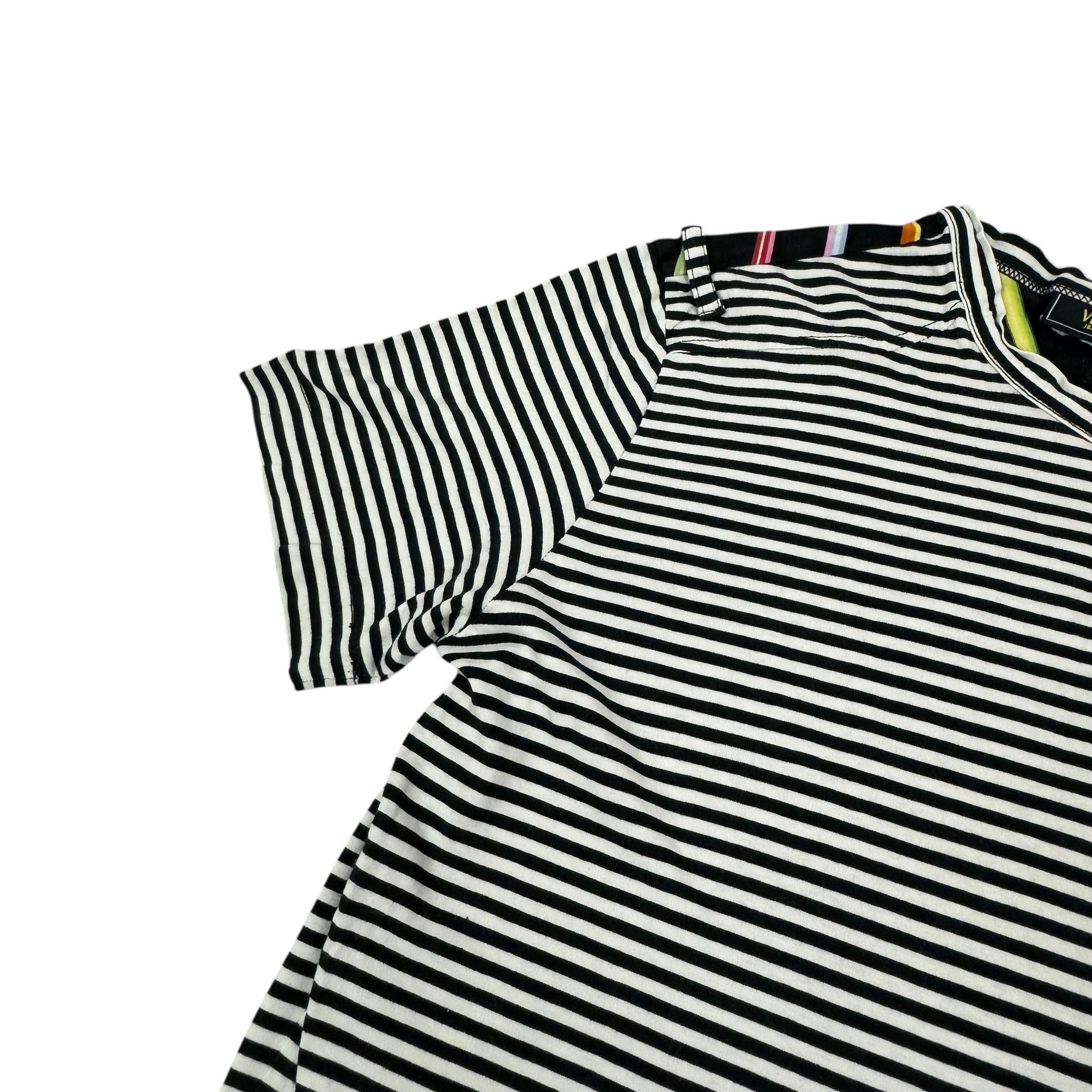 Versace Versace Jeans Couture Men Black White Striped Casual T-Shirt Size US M / EU 48-50 / 2 - 5 Thumbnail