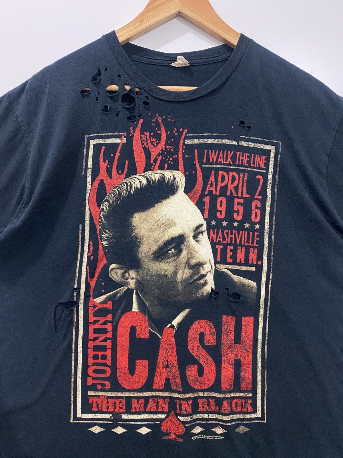 Band Tees JOHNNY CASH Size US XL / EU 56 / 4 - 4 Thumbnail