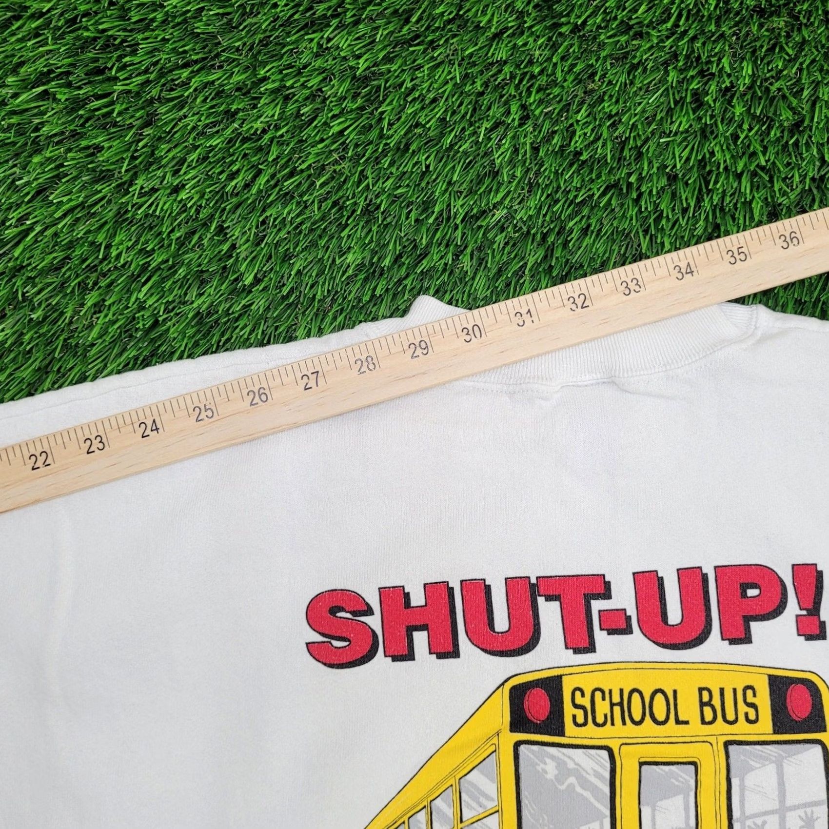 Fruit Of The Loom VINTAGE Funny School Bus Sweatshirt Womens L/XL Baggy Shirt Size L / US 10 / IT 46 - 5 Thumbnail