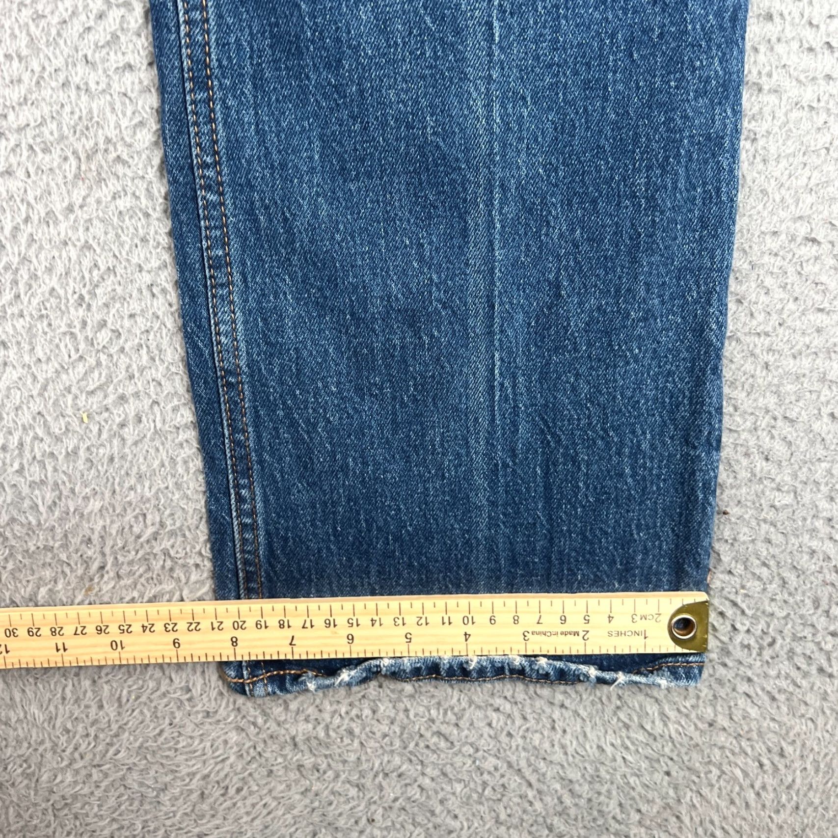 Abercrombie & Fitch Abercrombie & Fitch Jeans Womens 8 70s Vintage Flare Ultra High Rise Blue Denim Baggy Bohemian Hippie Preppy Outdoor Mens Womens Girls Size 29" - 2 Thumbnail