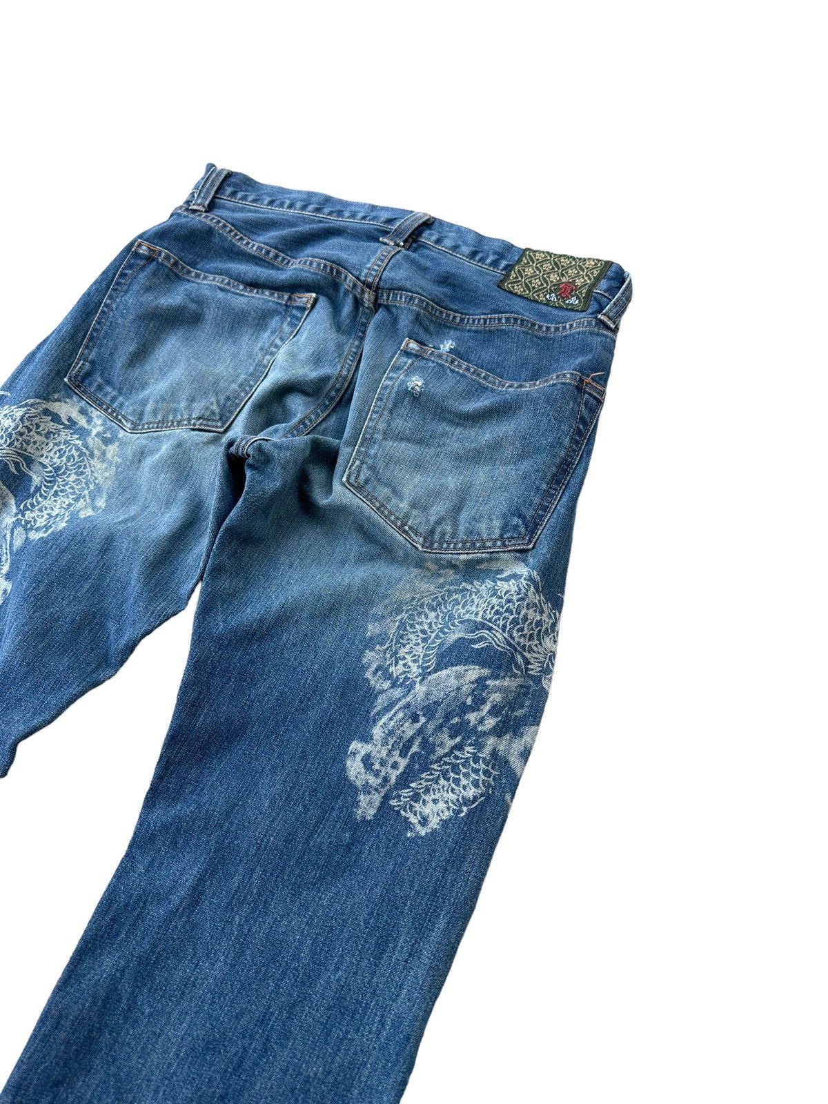 Eternal Eternal dragon printed denim jeans Size US 32 / EU 48 - 9 Thumbnail