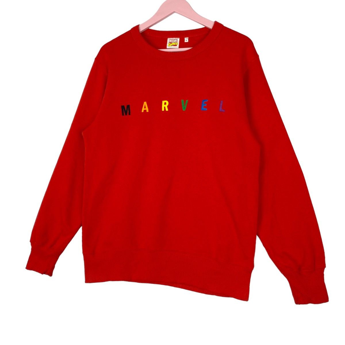 Marvel Comics × Vintage Vintage Marvel Embroidered Logo Crewneck Sweatshirt Size US M / EU 48-50 / 2 - 2 Thumbnail