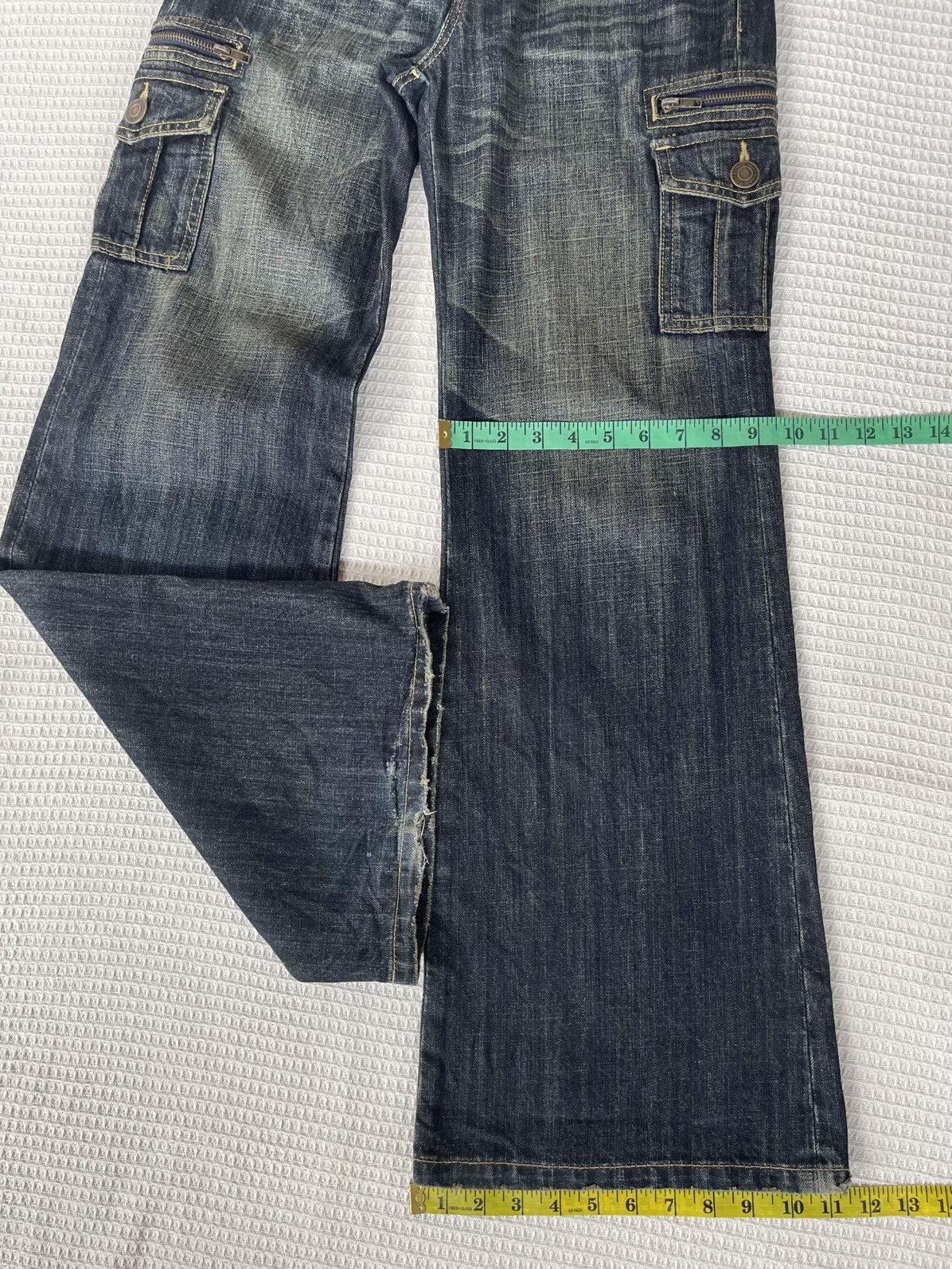 Hysteric Glamour Vintage’90s🔥ORIRIN🔥Flared Distressed Cargo Jeans Size US 30 / EU 46 - 9 Thumbnail
