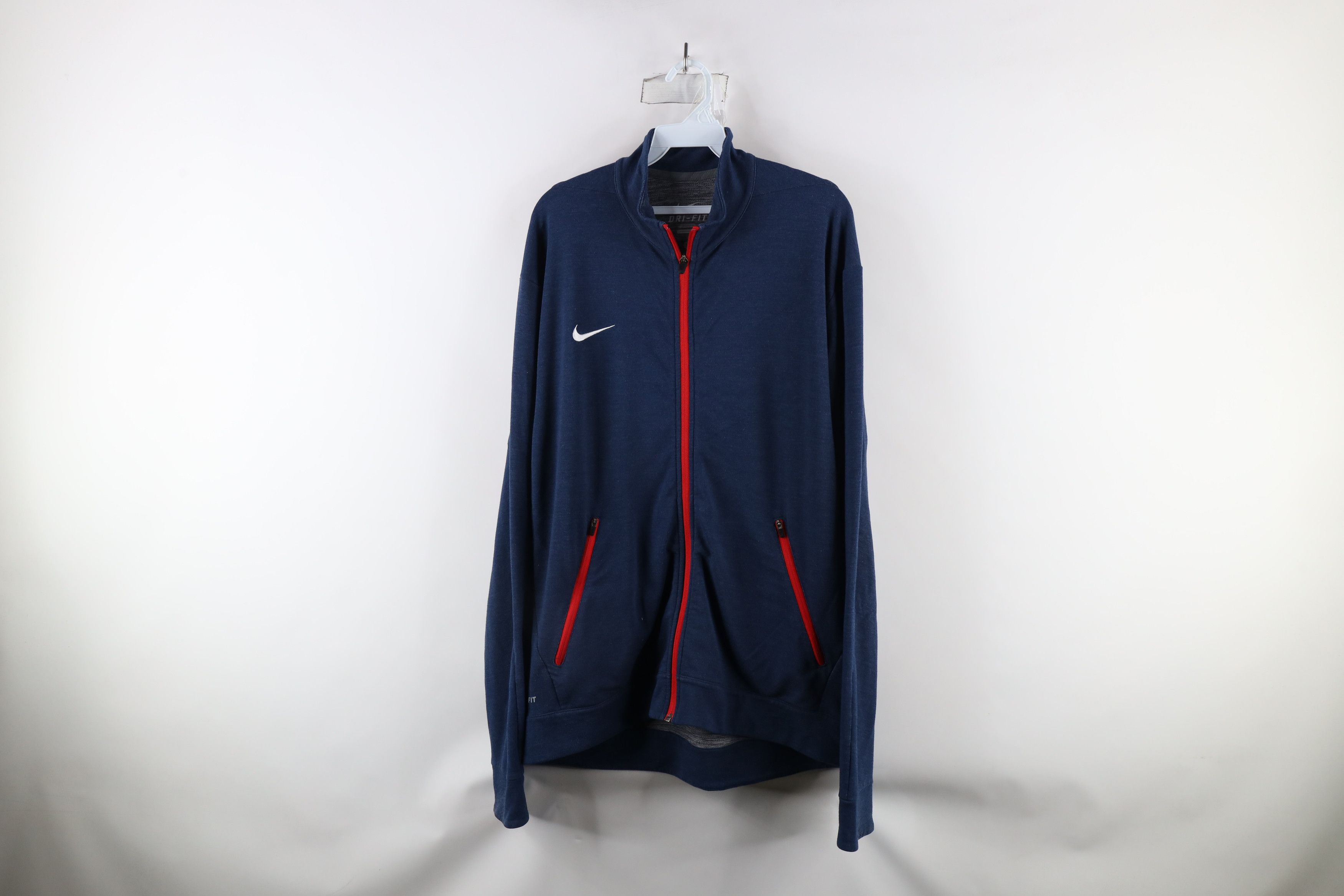 Nike × Vintage Nike Dri-Fit Mini Swoosh Knit Full Zip Tennis Track Jacket Size US L / EU 52-54 / 3 - 1 Thumbnail