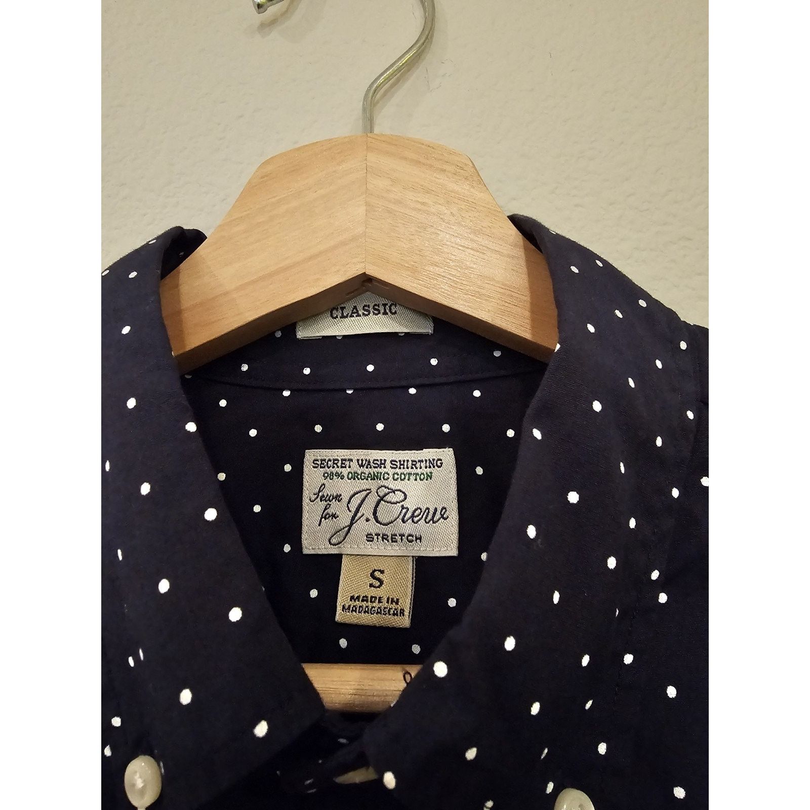 J.Crew J.Crew Stretch Mens Sm Classic Fit Button Up Cotton Size US S / EU 44-46 / 1 - 2 Thumbnail