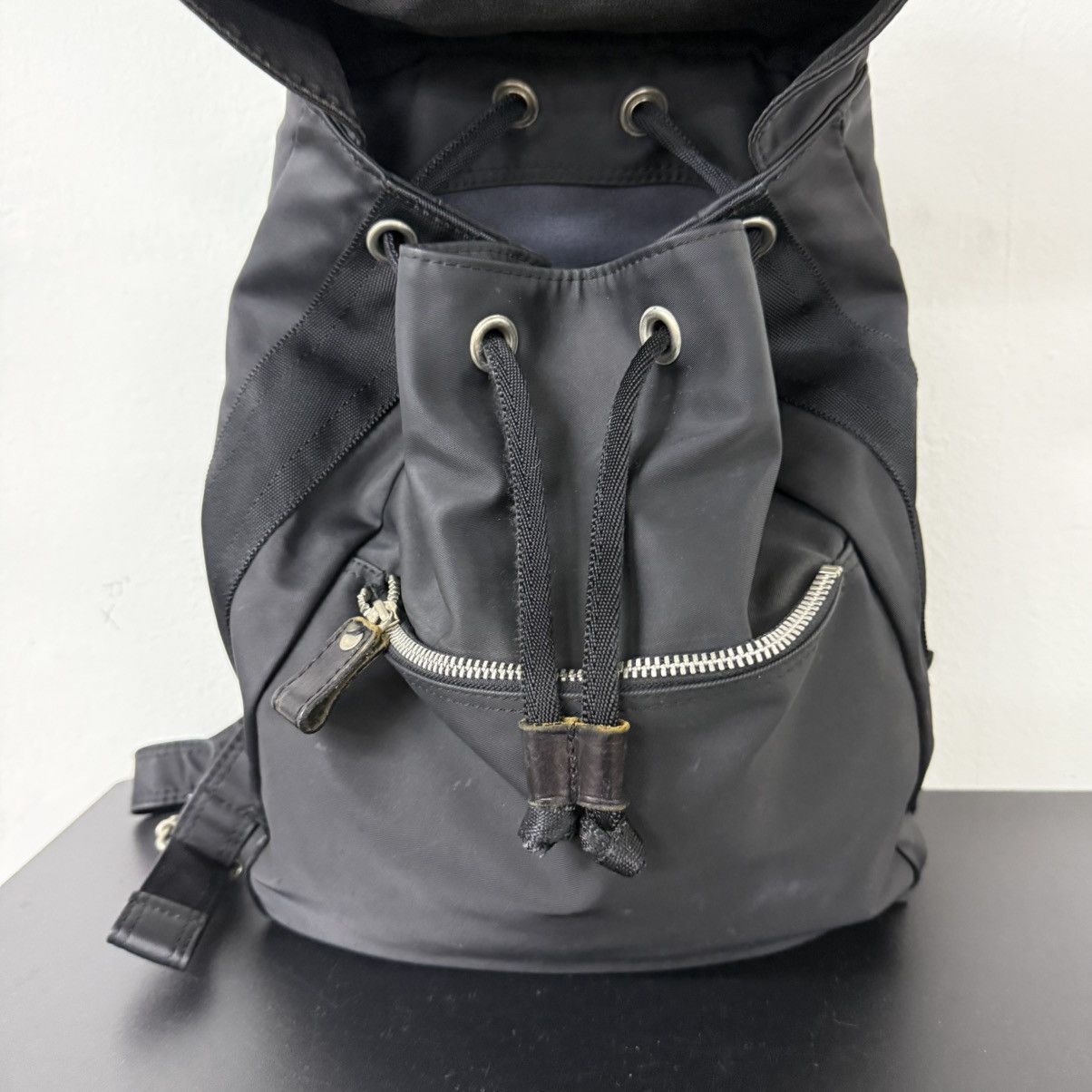 Yohji Yamamoto Ysaccs By Yohji Yamamoto Hybrid Backpack Leather and Nylon Size ONE SIZE - 6 Thumbnail