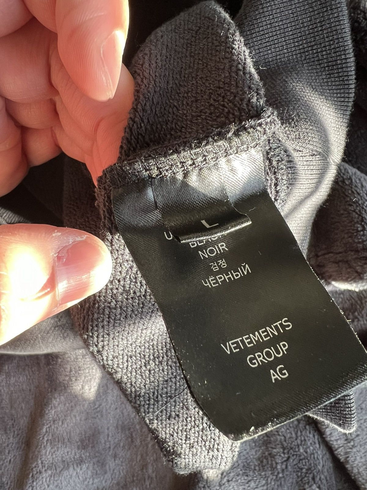 Vetements Double Anarchy hoodie size L Size US L / EU 52-54 / 3 - 8 Thumbnail
