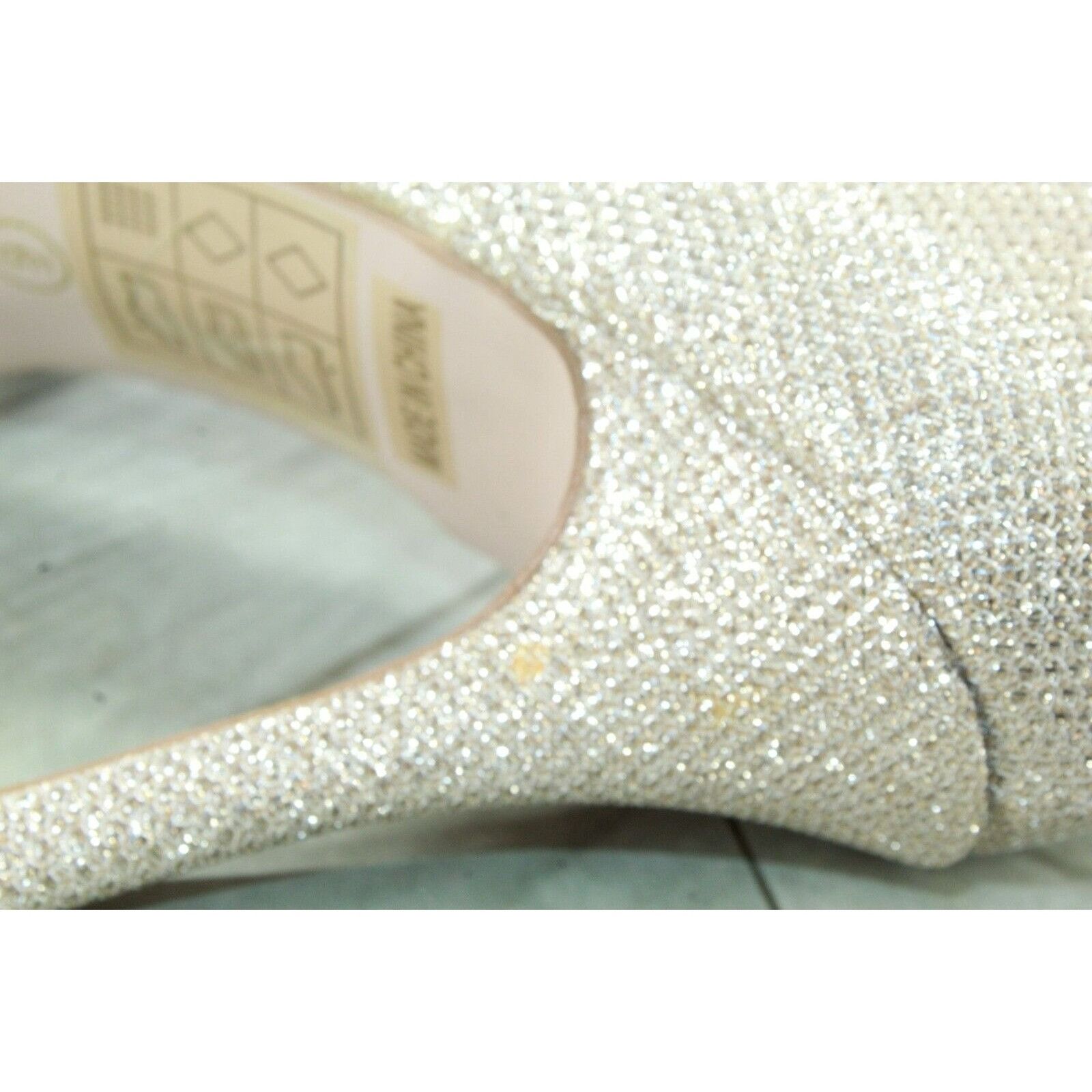 Other Davids Rhinestone Glittered Heel Ankle Strap Bridal Sandal Size US 9 / IT 39 - 4 Thumbnail