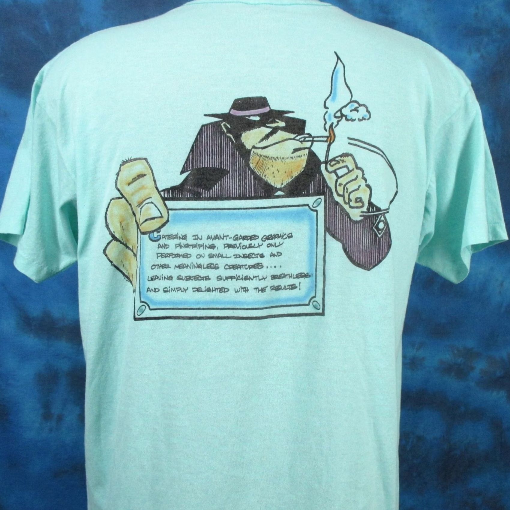 Vintage VINTAGE 80s WILLIAMS SIGNS CARTOON T-Shirt LARGE 2-SIDED PAPER THIN single stitch Size US L / EU 52-54 / 3 - 3 Thumbnail
