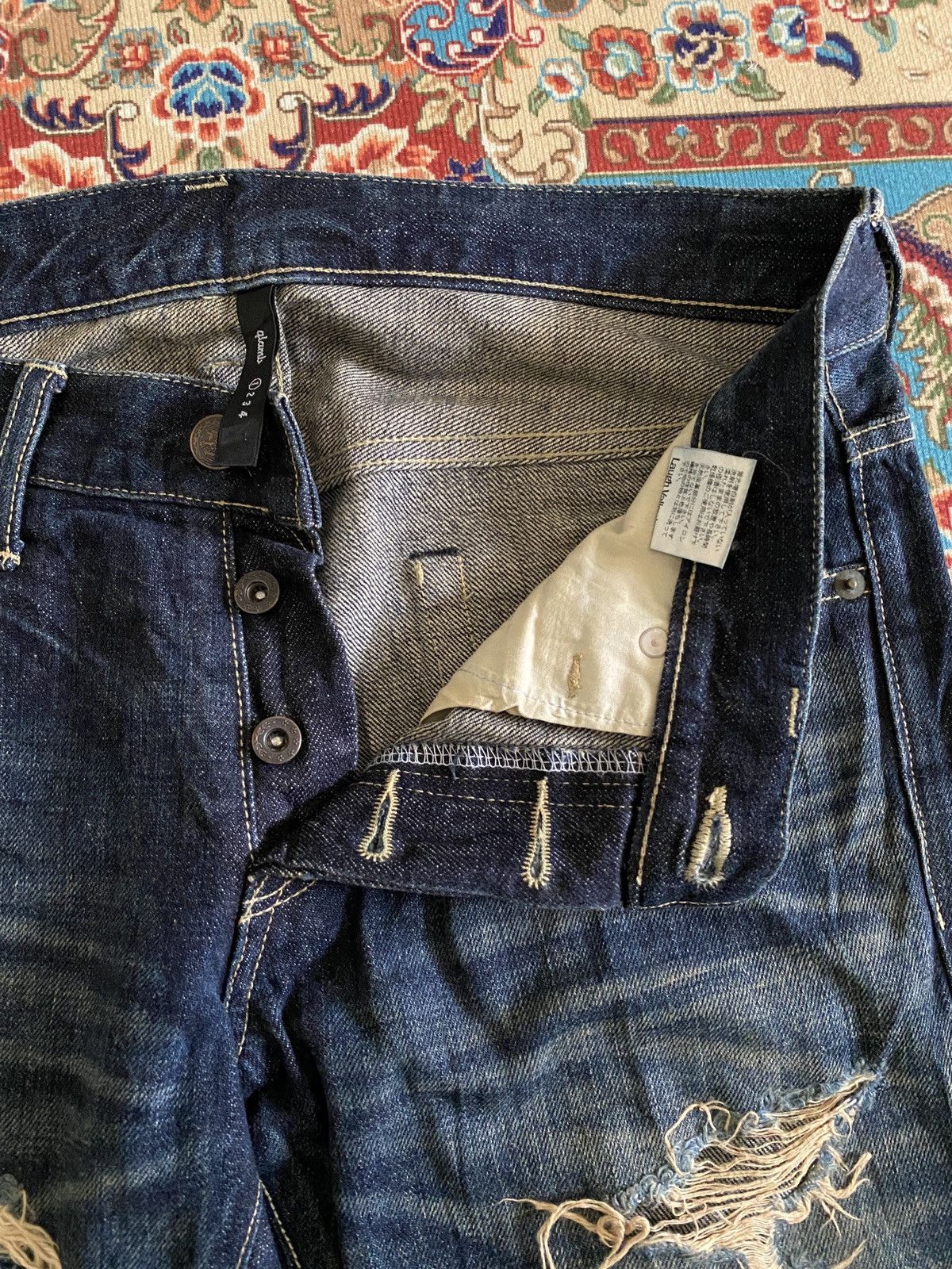 Japanese Brand Japanese Brand Glamb Japan Distressed Denim Size US 31 - 13 Thumbnail