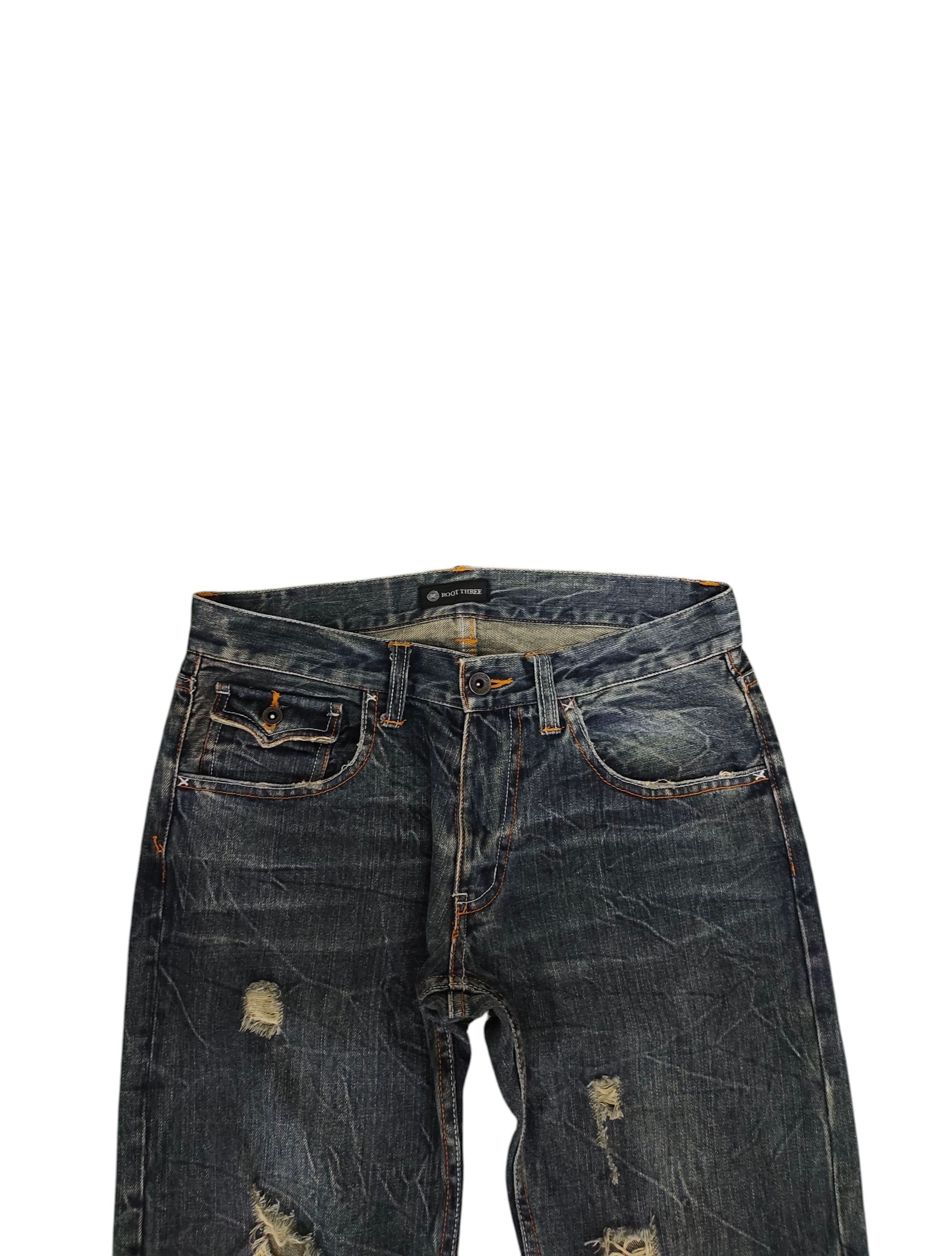 Hysteric Glamour × Undercover Japanese Brand Root Three Clawmark Distress Faded Jeans Size US 32 / EU 48 - 2 Thumbnail