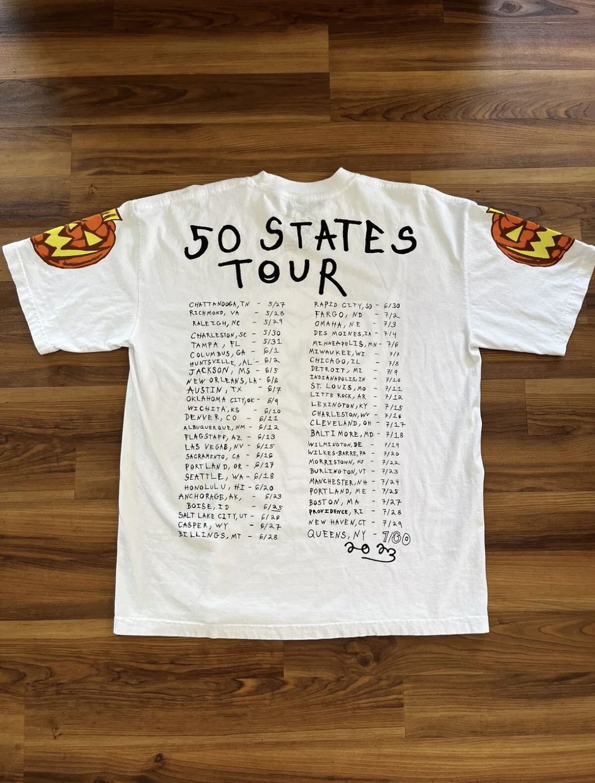 Asspizza × Designer Signed Asspizza 50 states goblin tour tee Size US XL / EU 56 / 4 - 5 Thumbnail