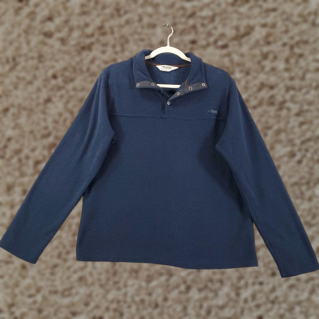 Mountain Khakis Mountain Khakis Sweater Pullover Adult Medium Black Mock Neck 1/4 Snap Button Knit Lightweight Casual Outdoor Hiking Shirt? Size US M / EU 48-50 / 2 - 1 Thumbnail