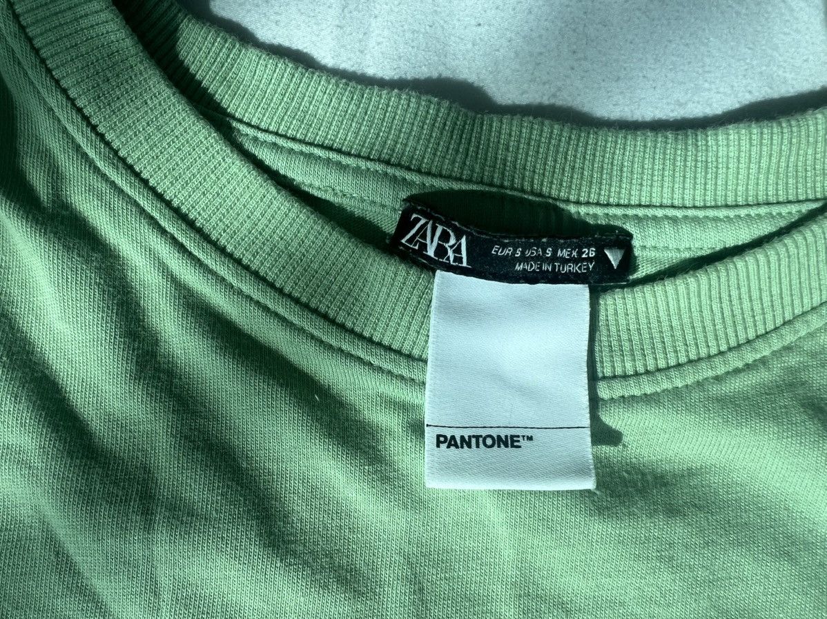 Zara Zara x Pantone Fine Green Tee Size S / US 4 / IT 40 - 5 Thumbnail