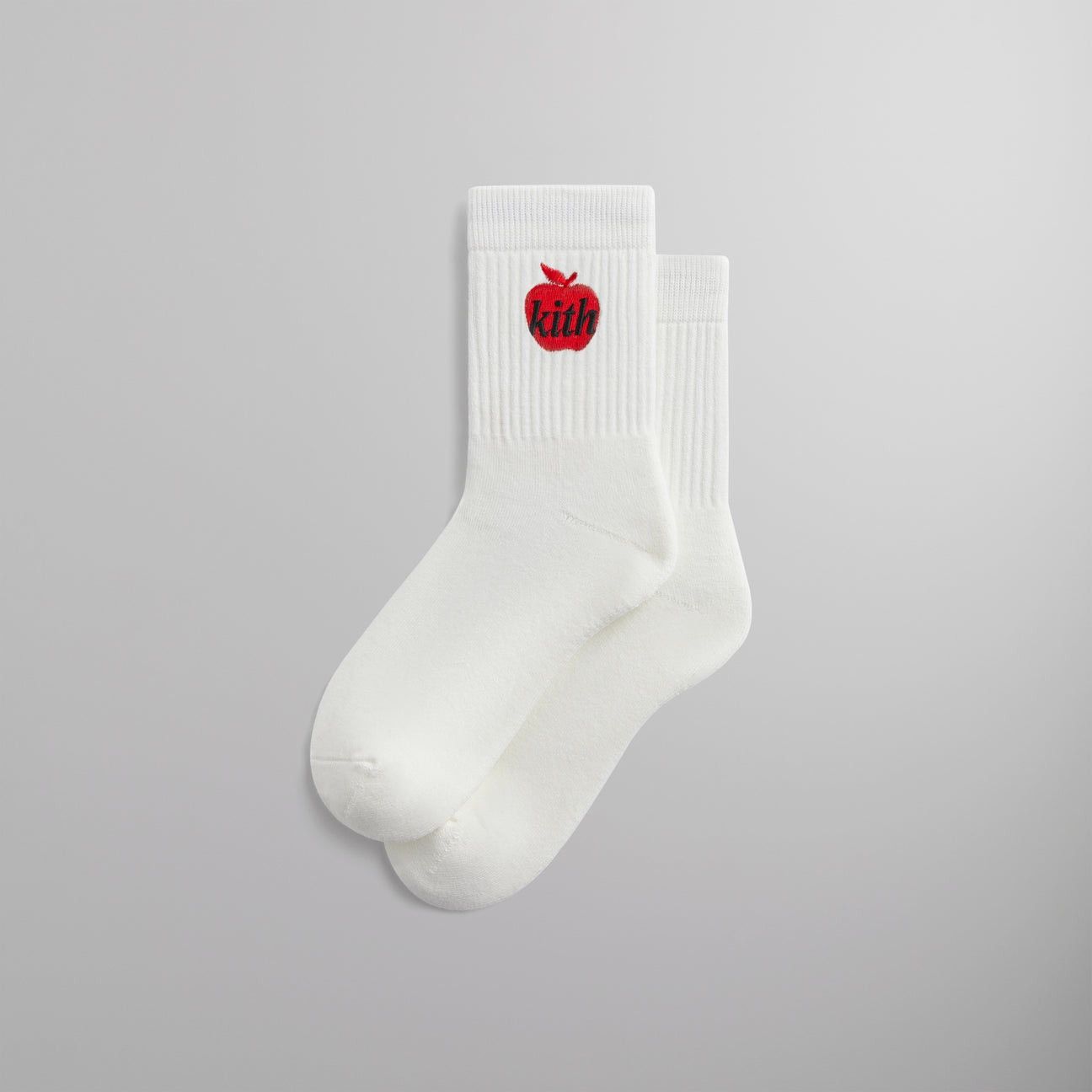 Kith Kith Big Apple Mid Crew Sock Socks White FW24 One Size NYC Size ONE SIZE - 1 Thumbnail